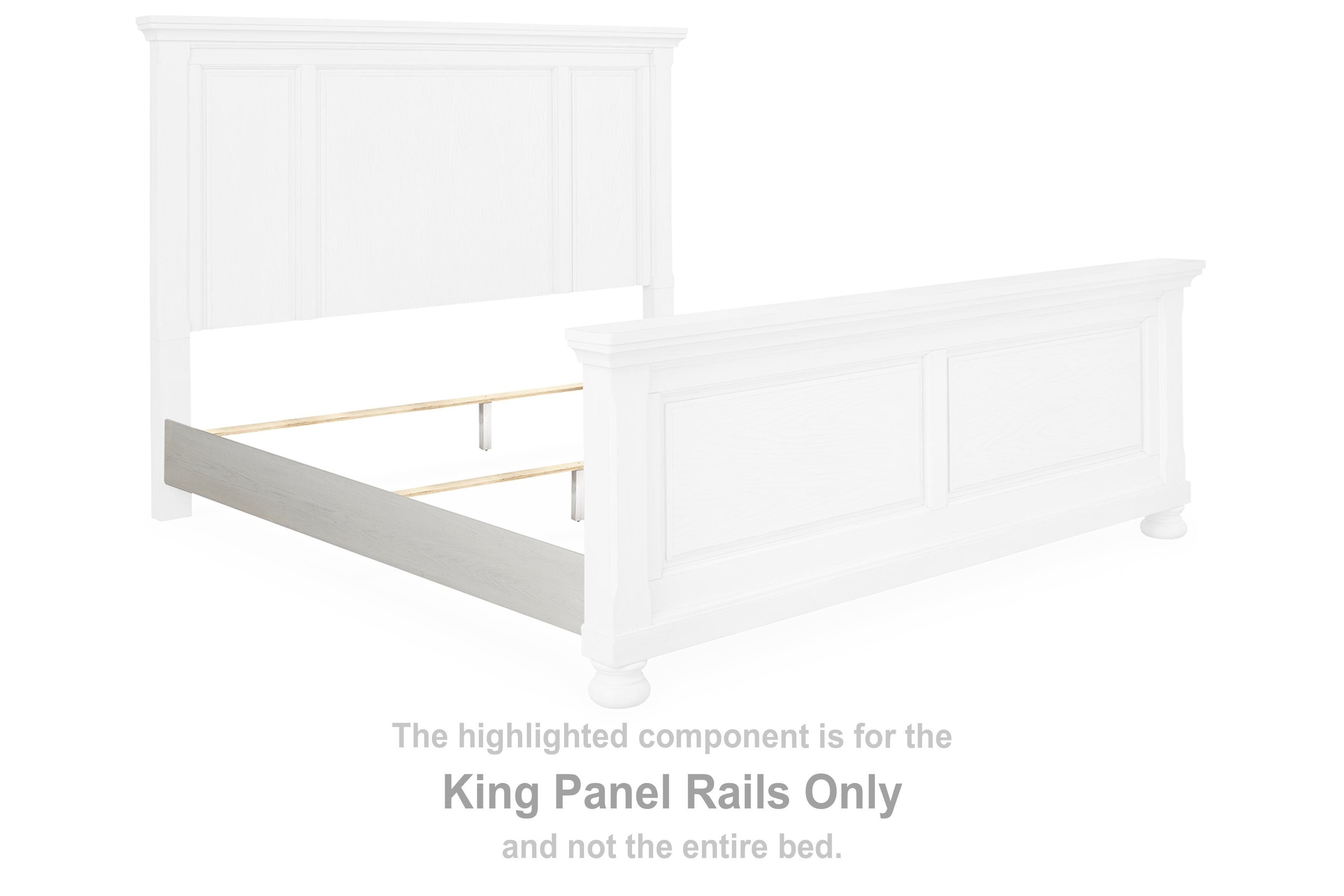 Robbinsdale – King Panel Rails – Antique White