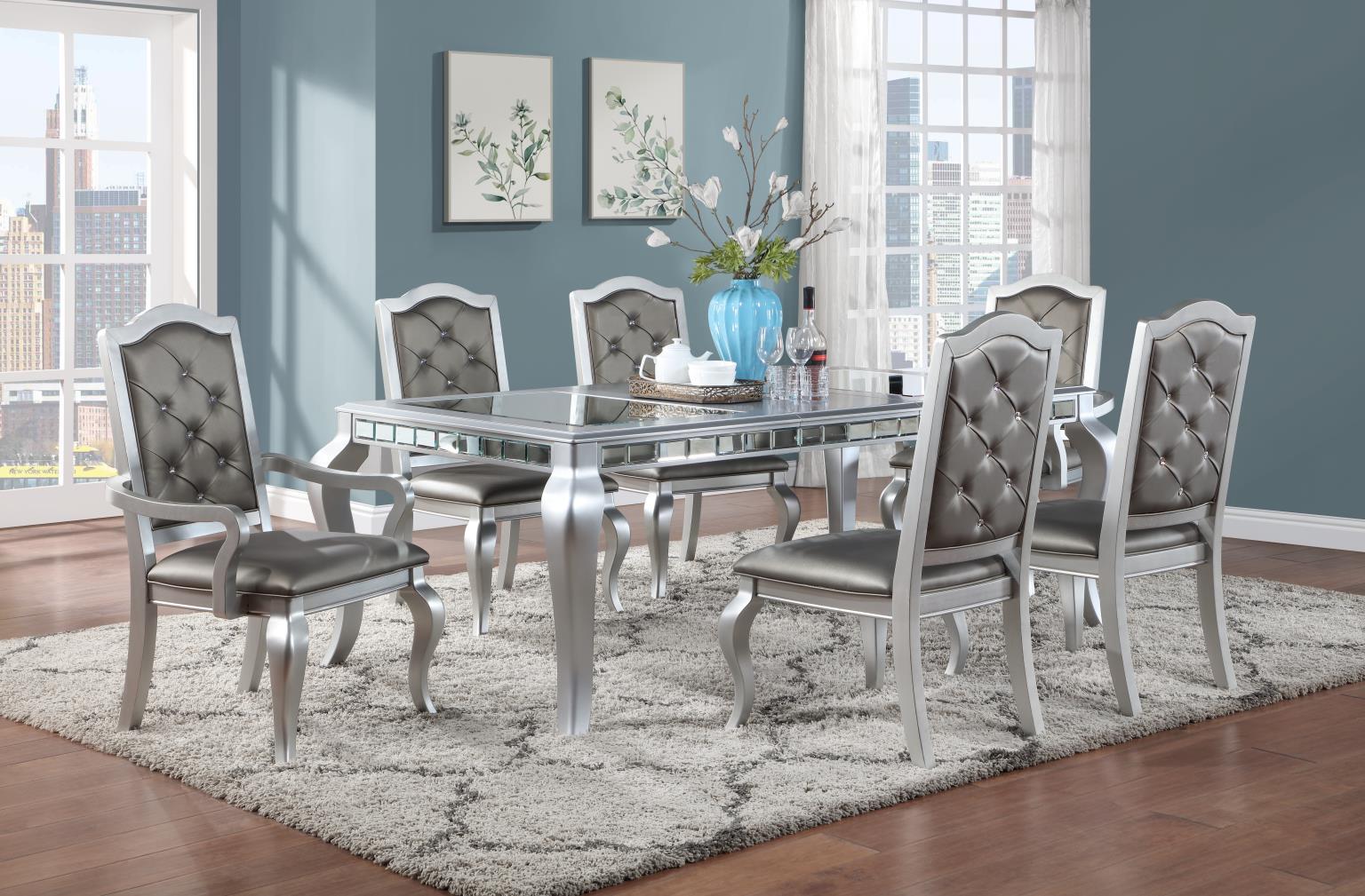 7 Pc · Table, 4 Side Chairs, 2 Arm Chairs