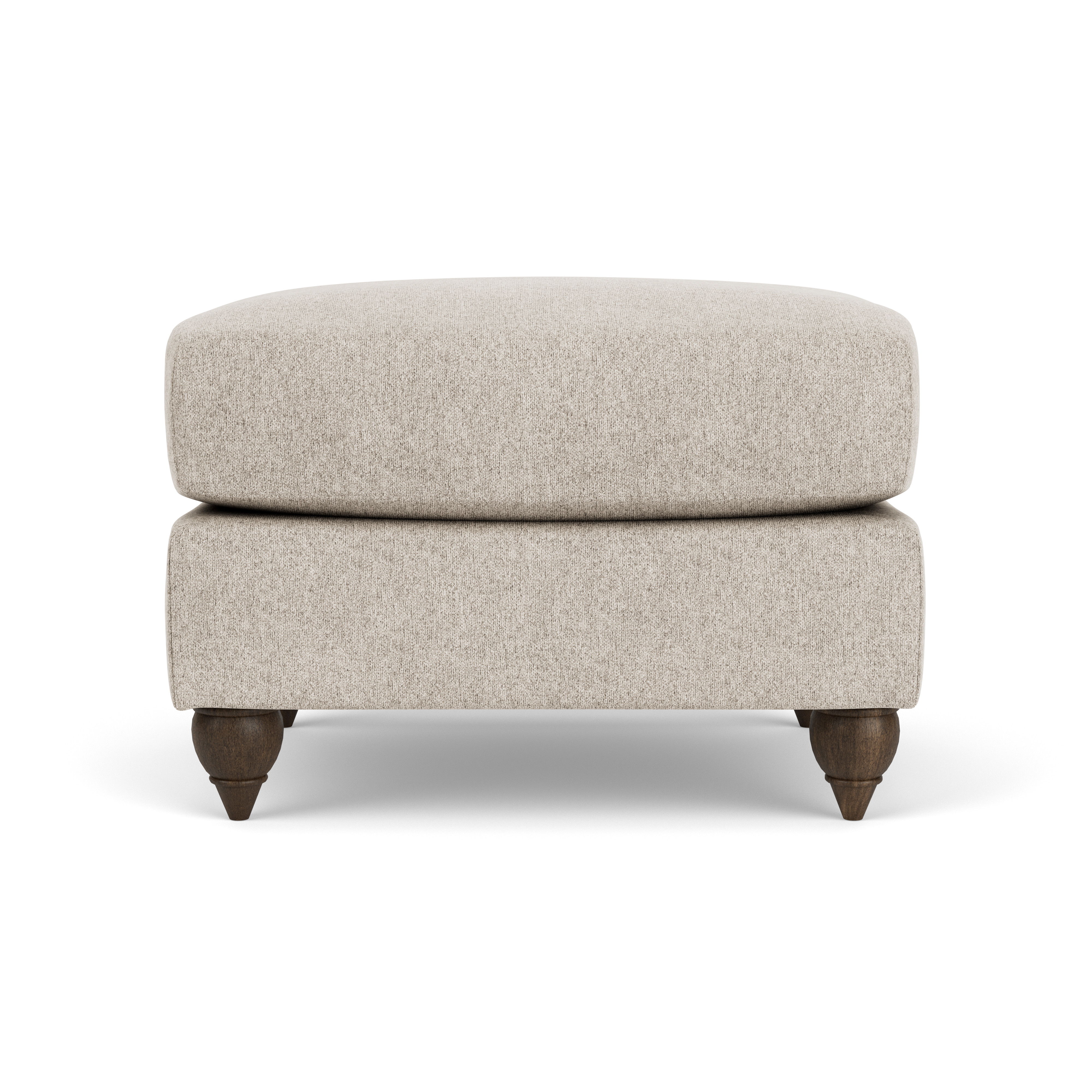 Veda - Fabric Ottoman, white, view 7