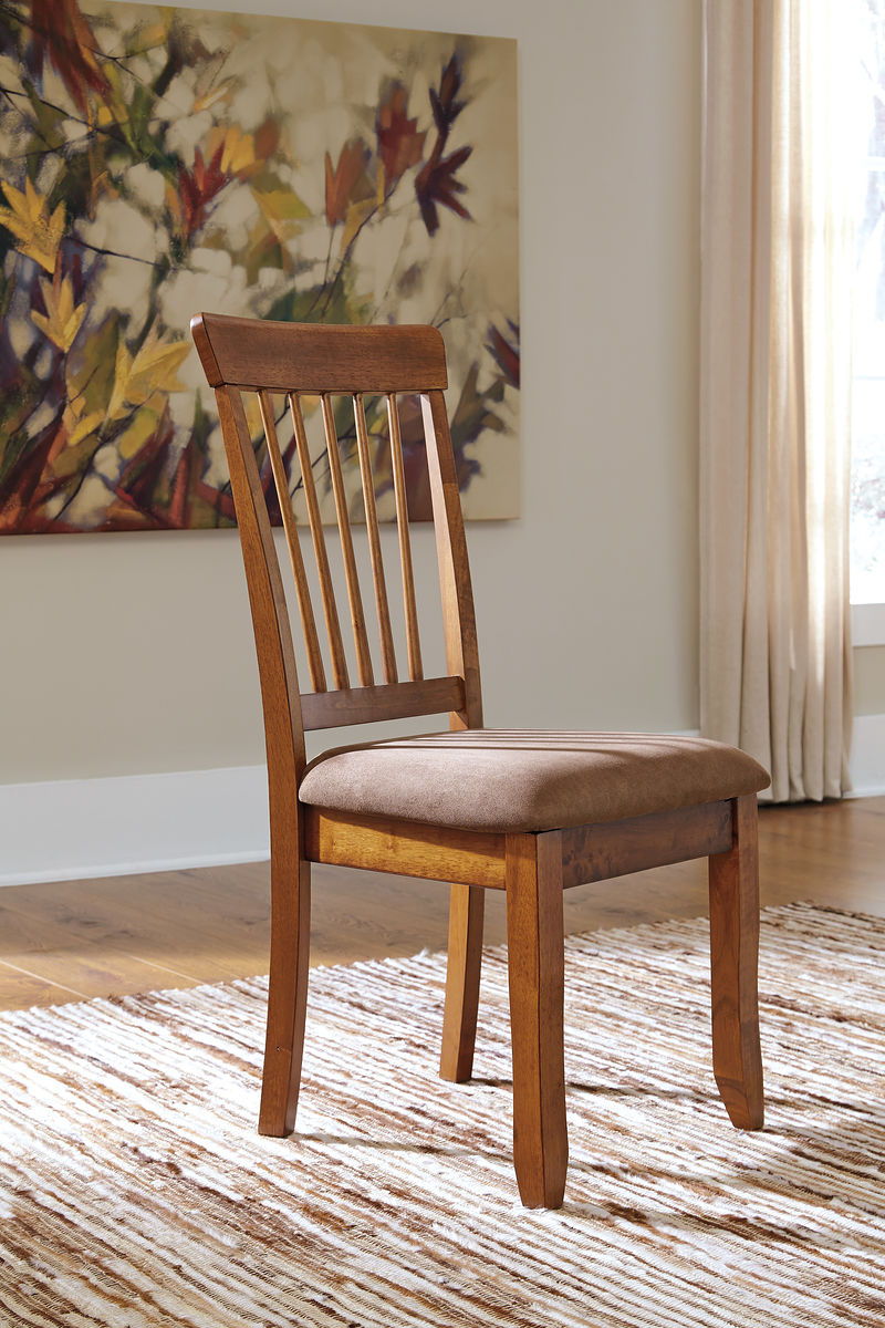 Berringer - 3 Pc. - Drop Leaf Table, 2 Side Chairs - Rustic Brown