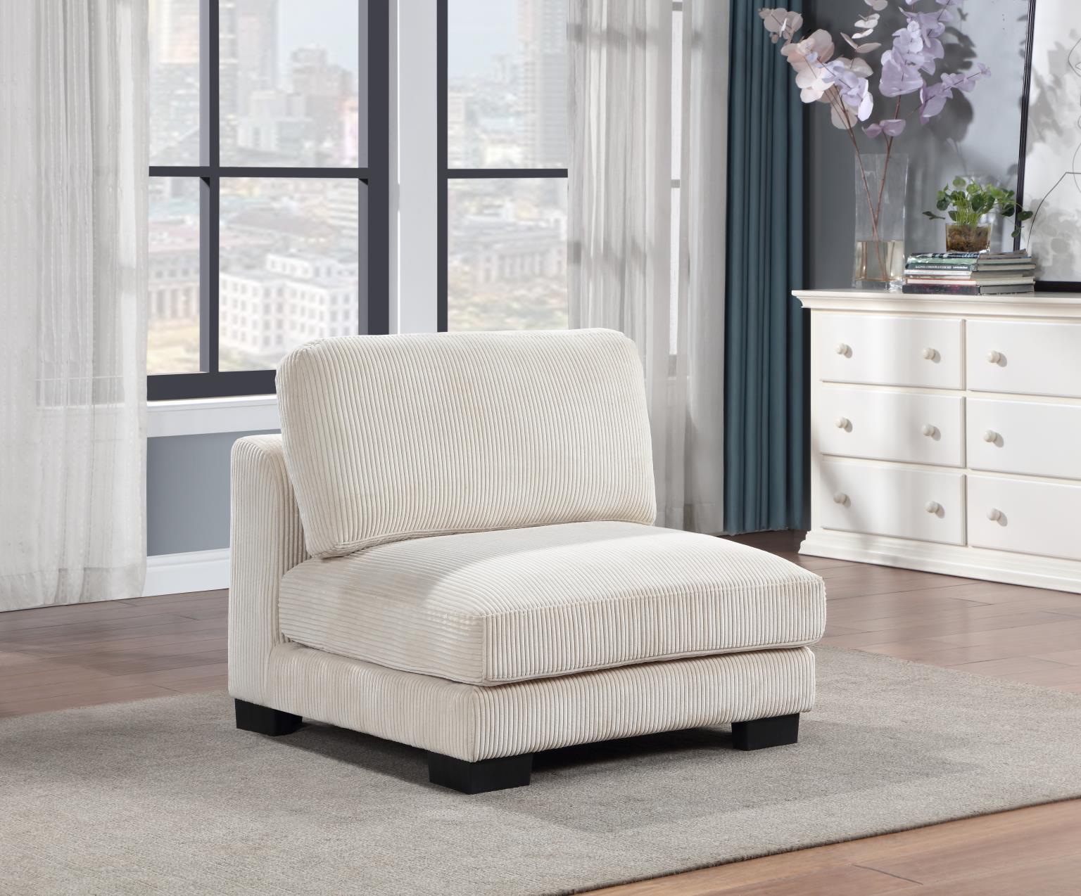 U255 - Armless Chair - Beige
