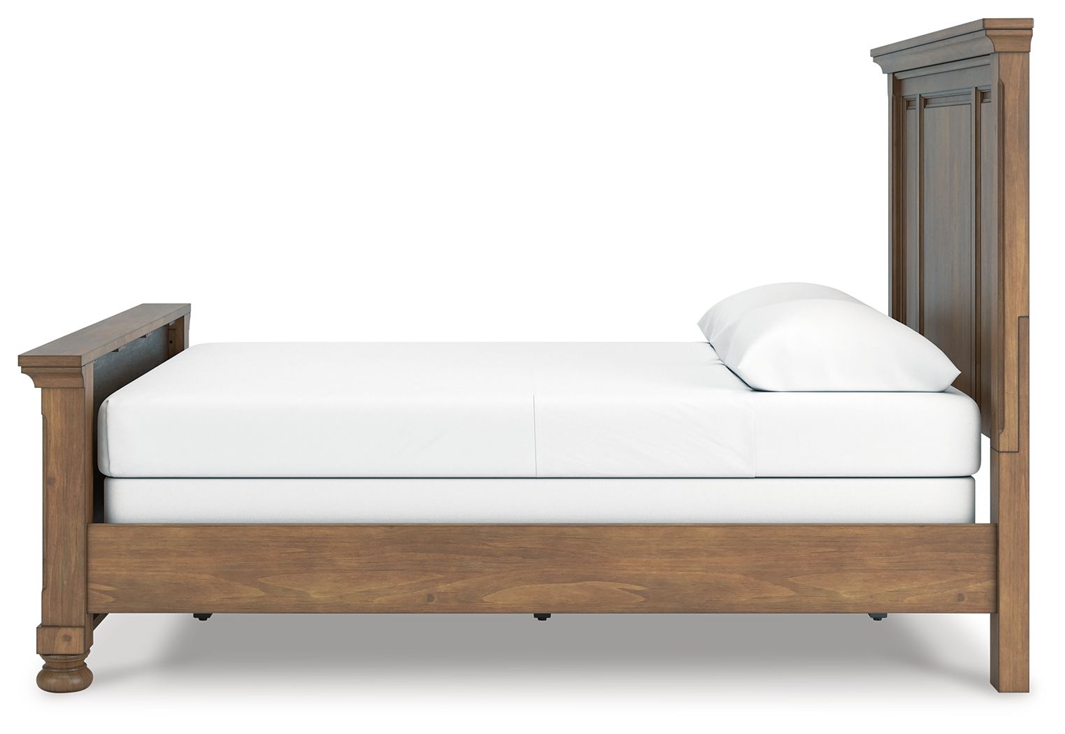 Ashley Furniture Feddinger - Queen Panel Bed - Medium Brown - Image 7