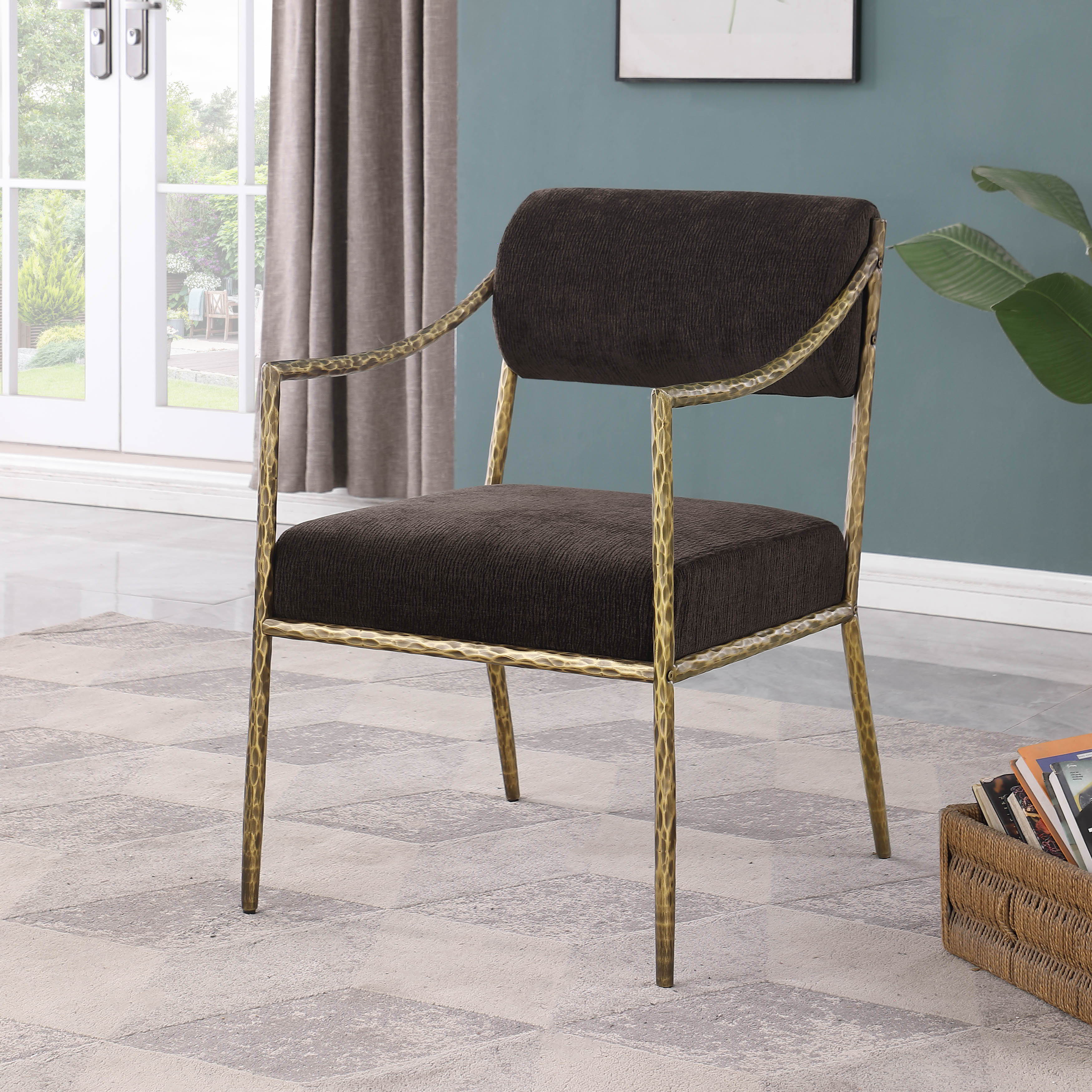 Bastille - Upholstered Dining Arm Chair (Set of 2) - Brown