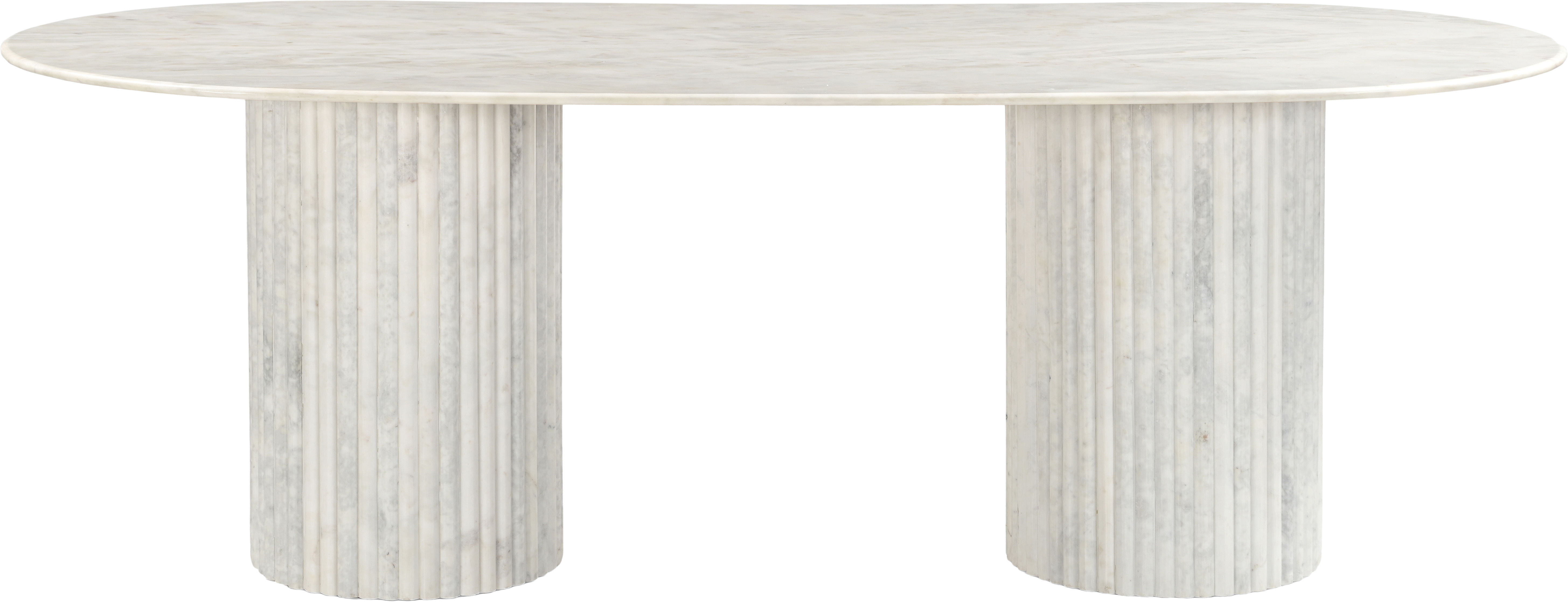 Messina - Marble Dining Table - White