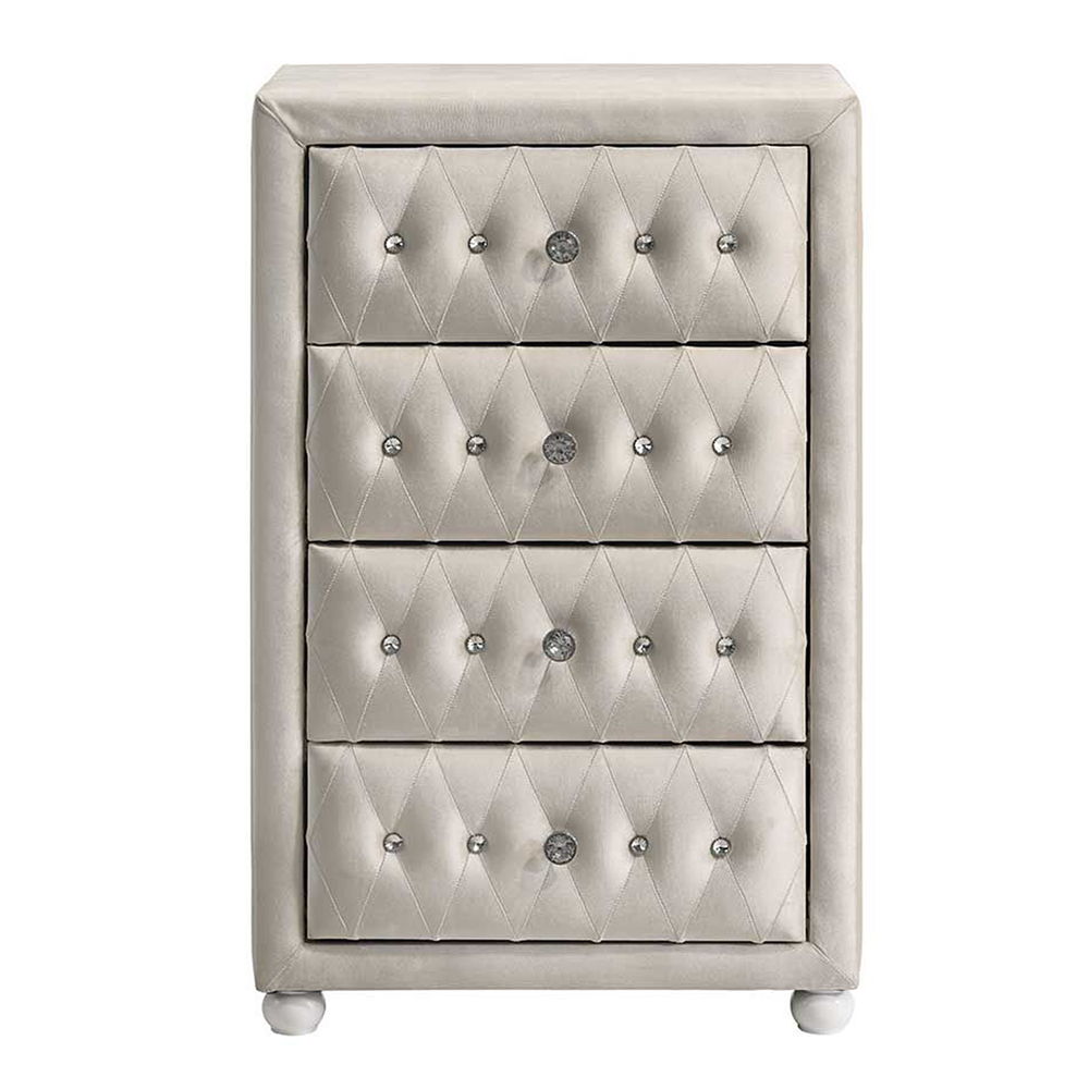 Reggie - Chest - Beige Fabric, beige, view 8