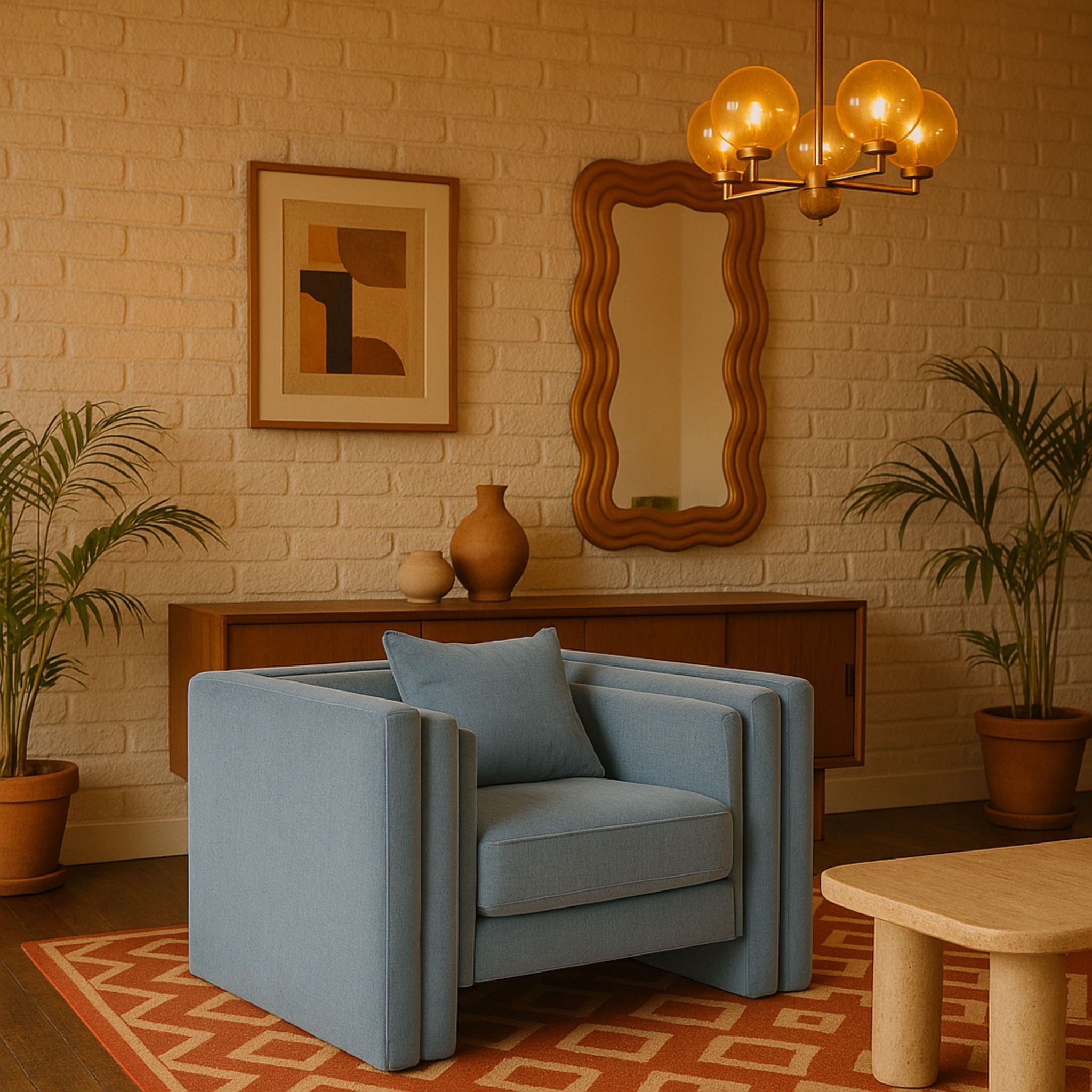 Everett - Chair - Light Blue