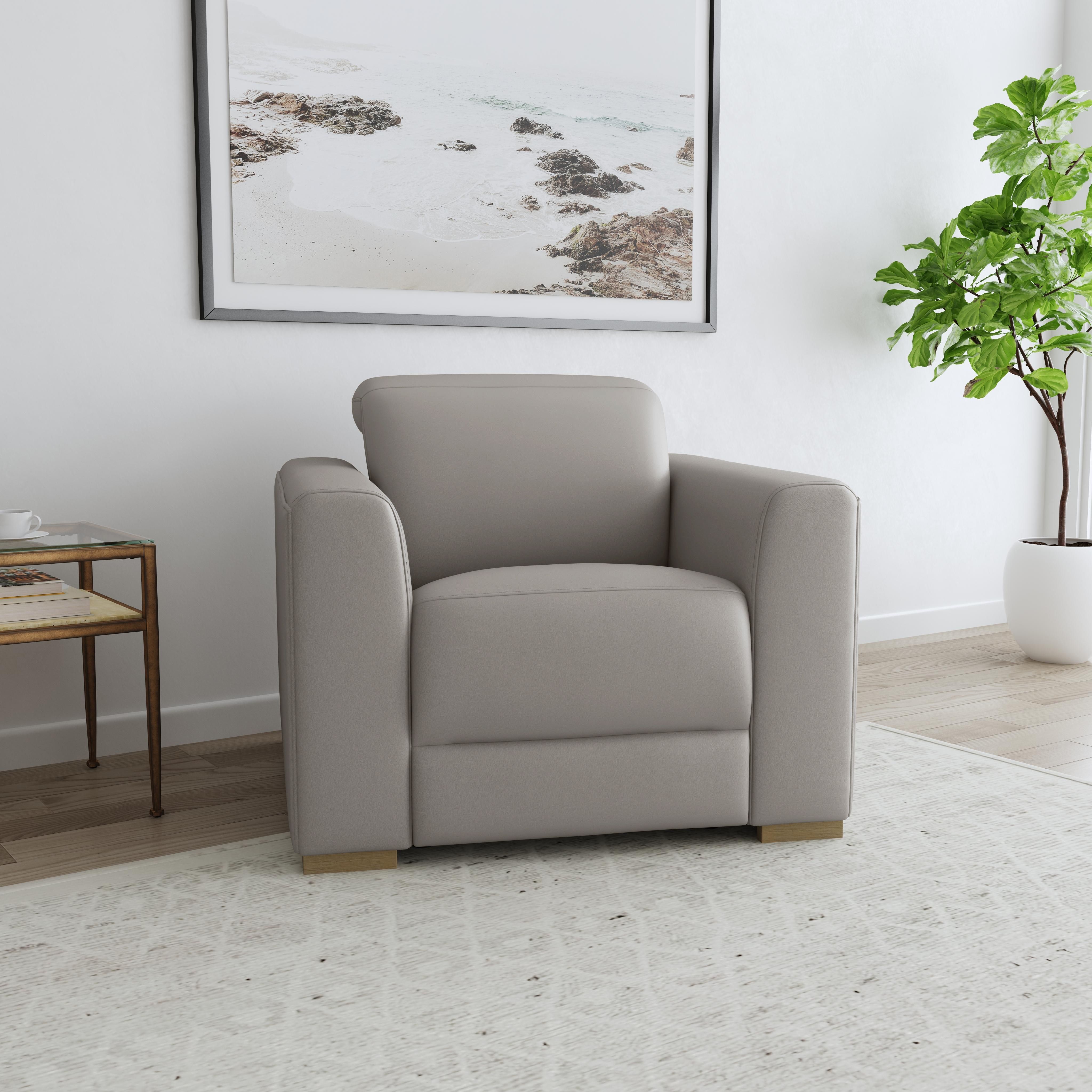 Aurora - Power Recliner With Power Headrest - Ash, gray, view 6