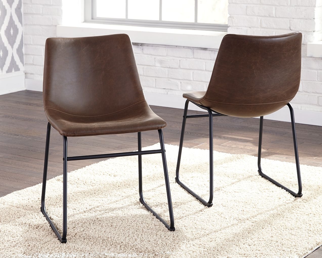 Centiar - Dining UPH Side Chair (Set of 2) - Brown / Black