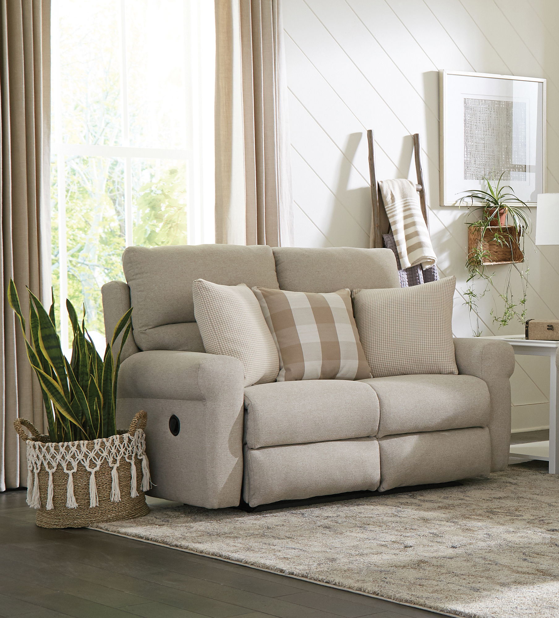 Westport - Lay Flat Reclining Loveseat - Cement