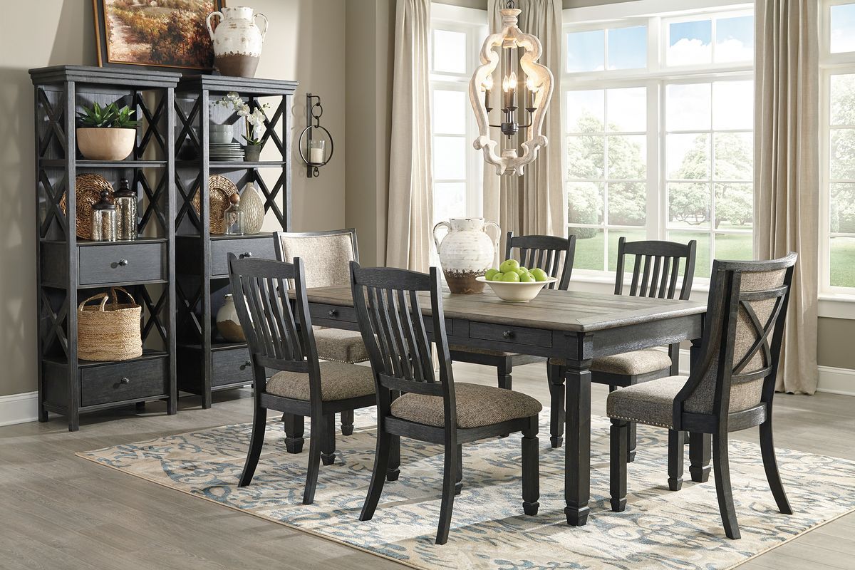 Tyler Creek - 2 Pc. - Display Cabinets - Dark Gray