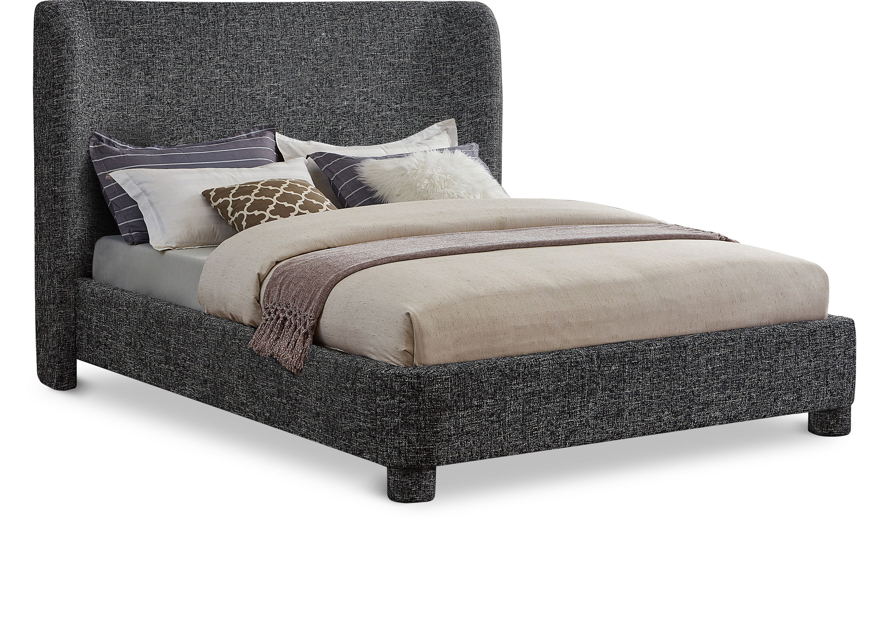 Penny - Polyester Fabric Full Bed - Black