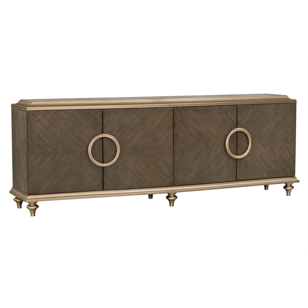 Ashtin - Console Cabinet - Brown, light brown