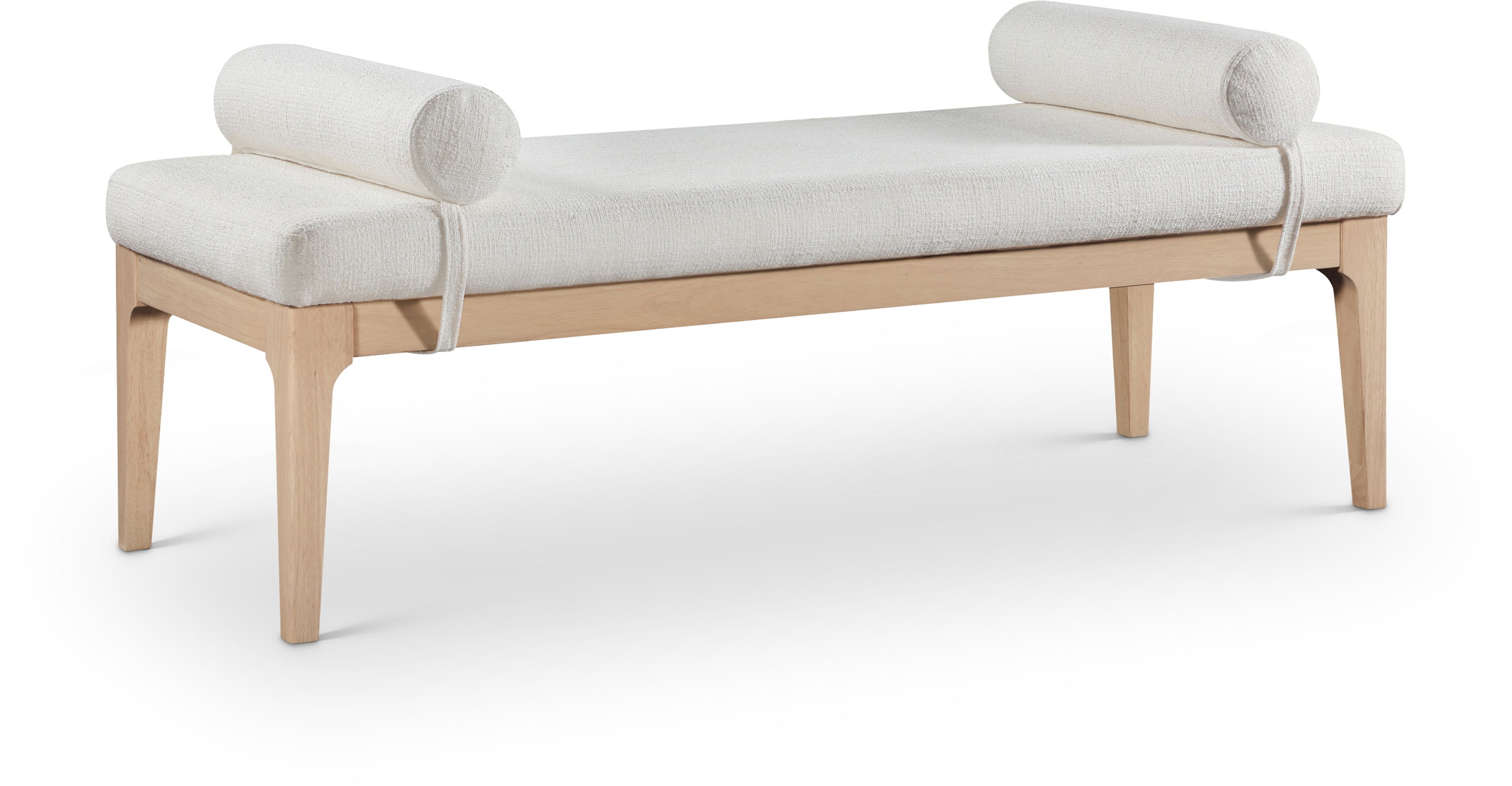 Priscilla - Fabric Bench - Cream