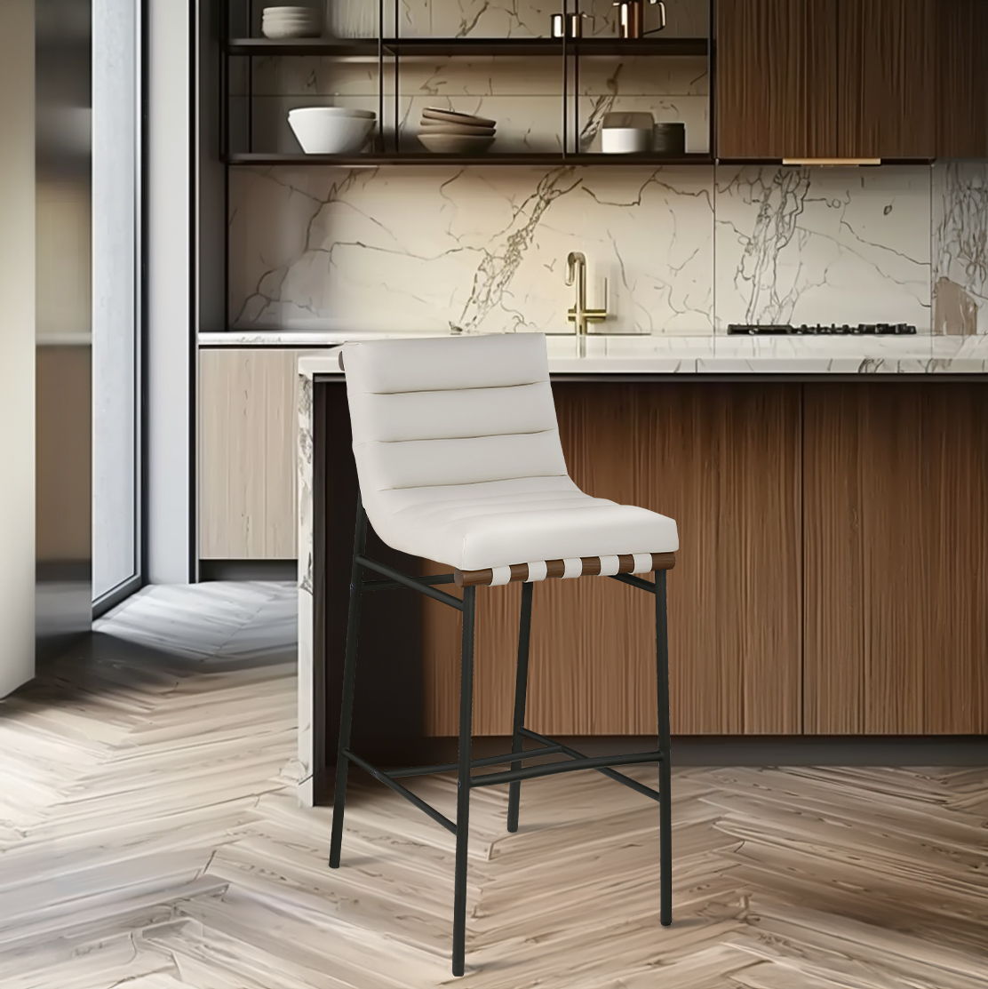 Burke - Bar Stool - Cream