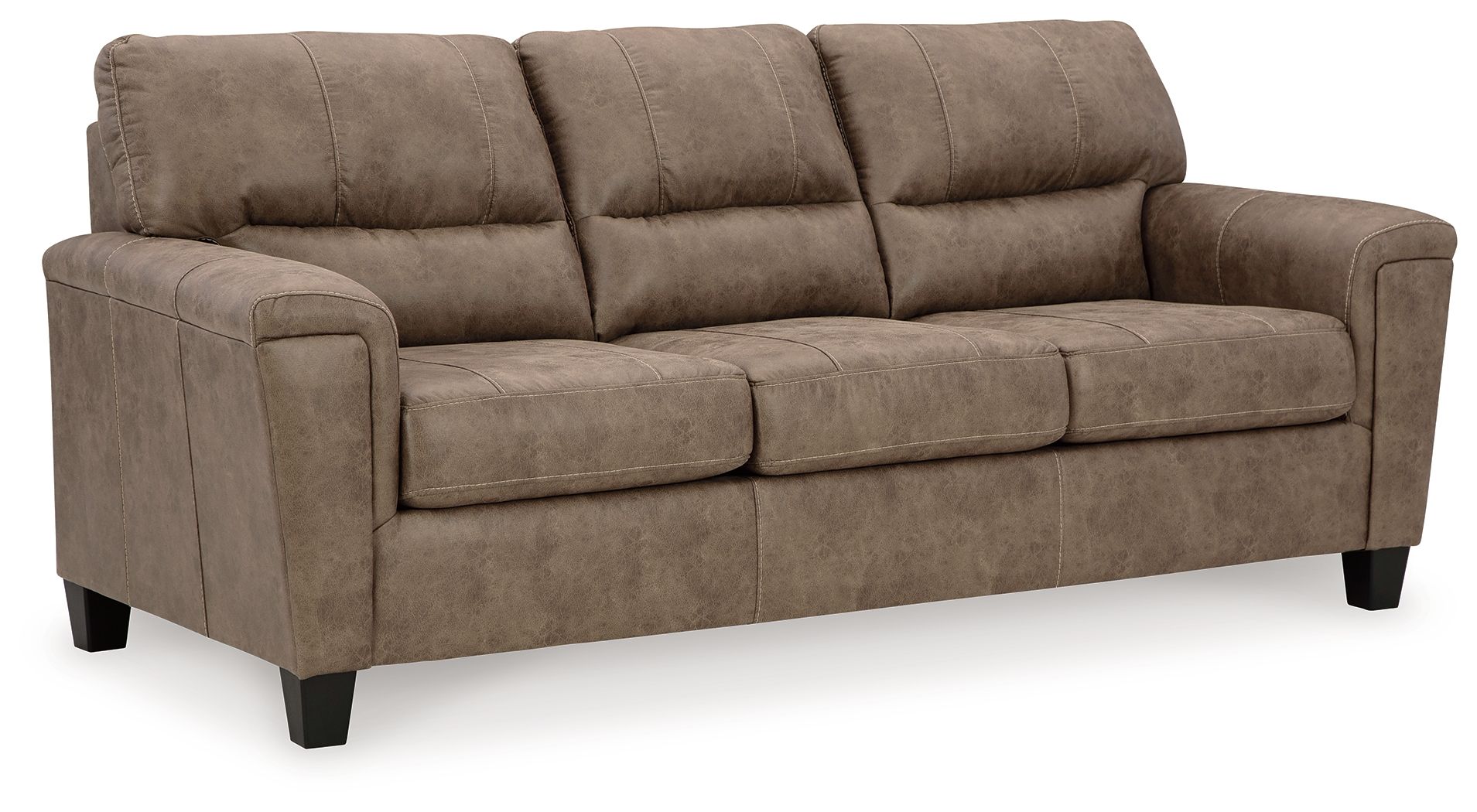 Ashley Furniture Navi - 3 Pc. - Sofa, Loveseat, Rocker Recliner - Fossil - Image 2