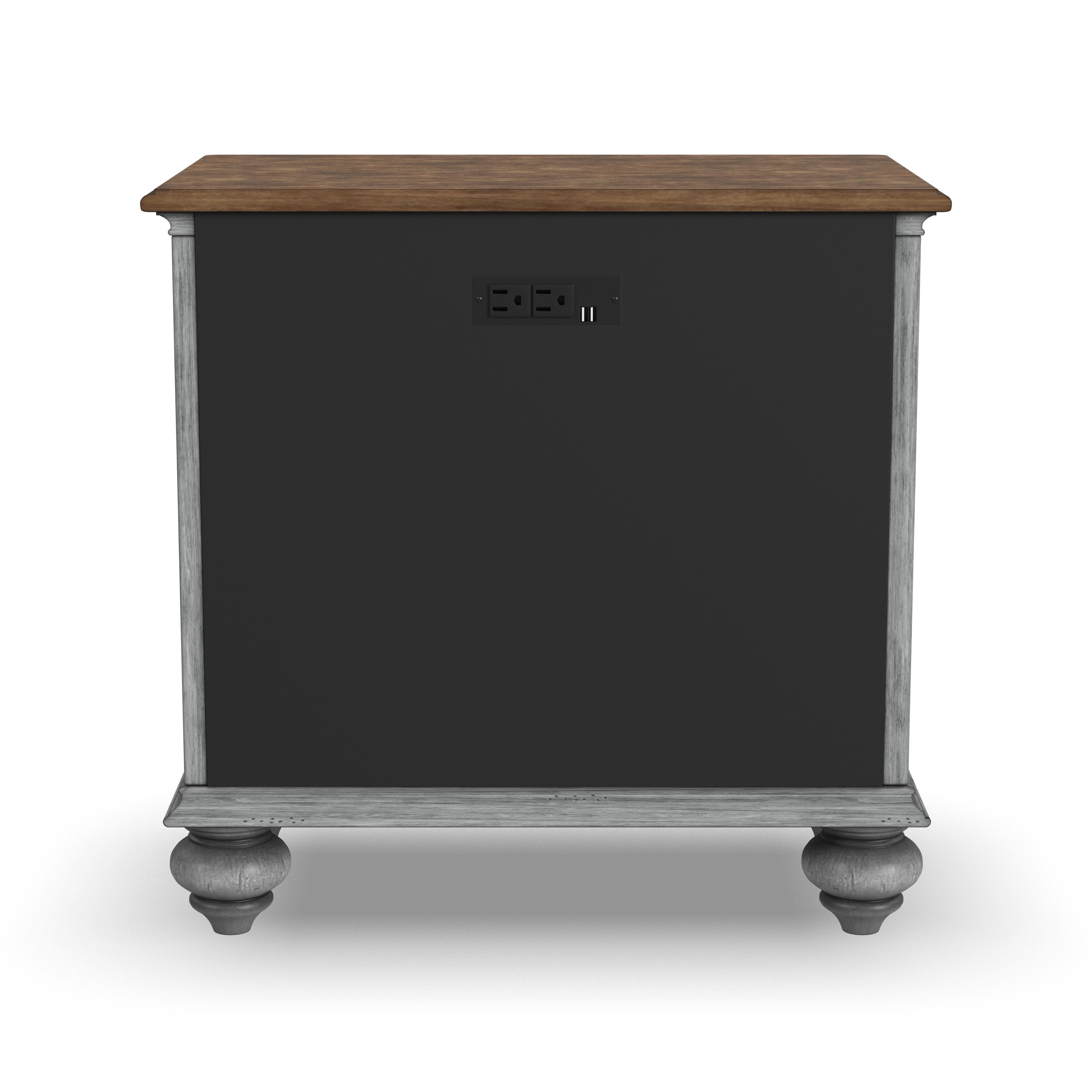Plymouth - Nightstand - Gray, gray, view 4