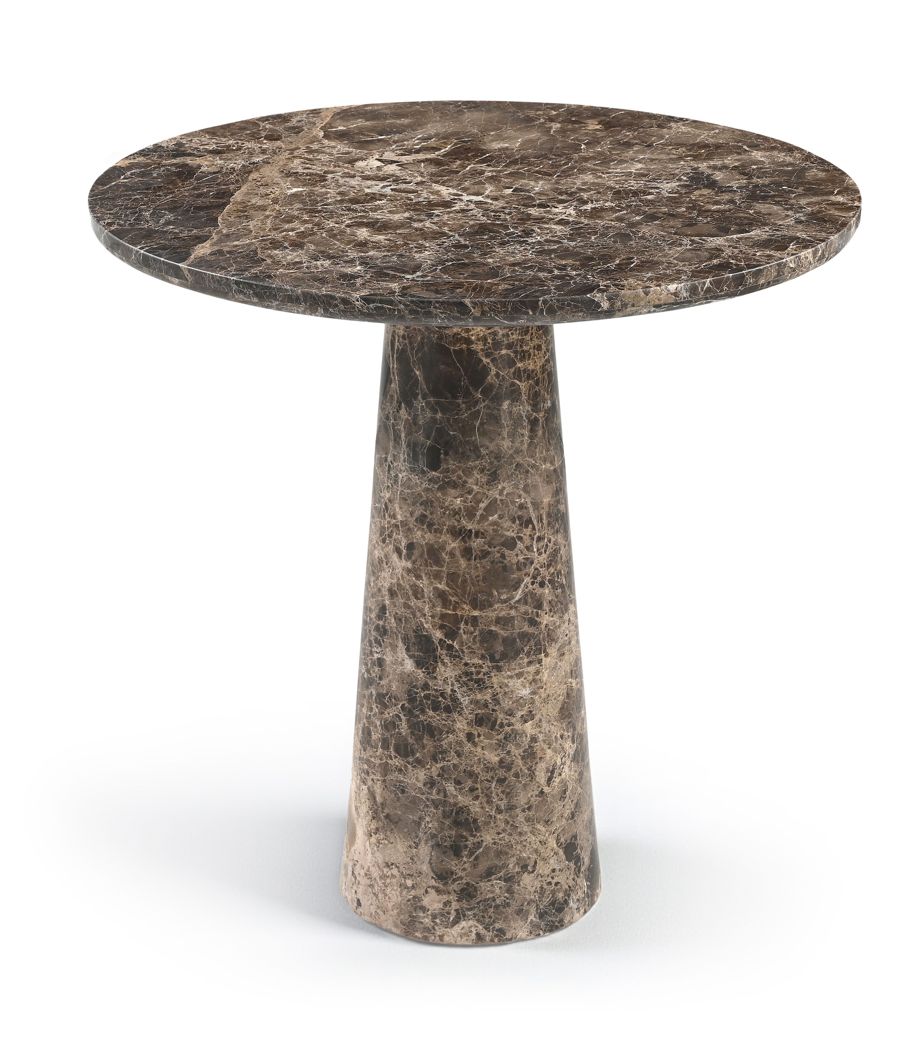 Fontelina - 30" Genuine Marble Bistro Dining Table - Emperador