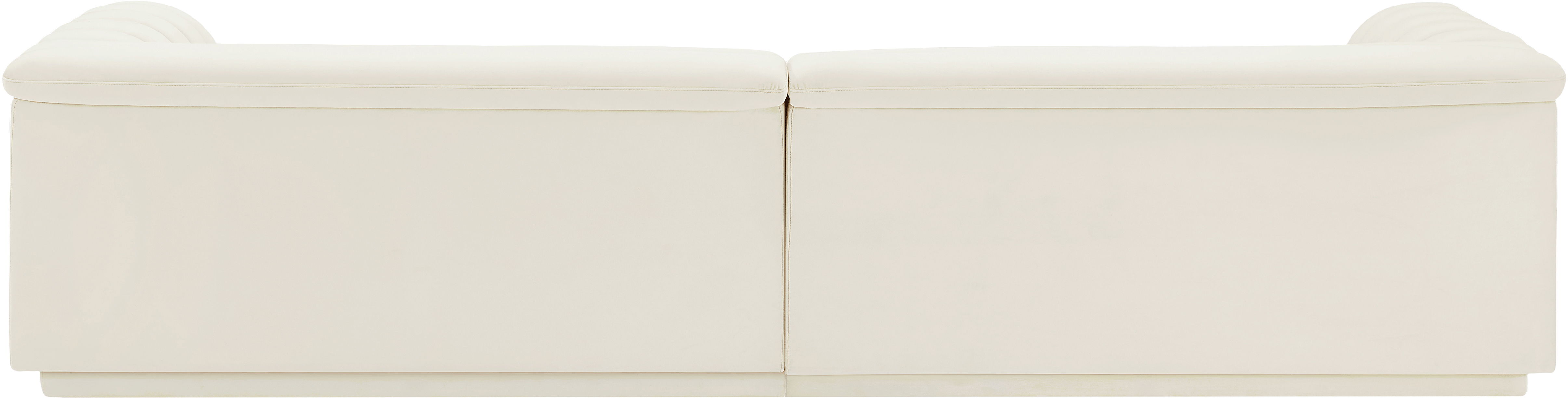 Cascade - Velvet Modular Sofa - Cream