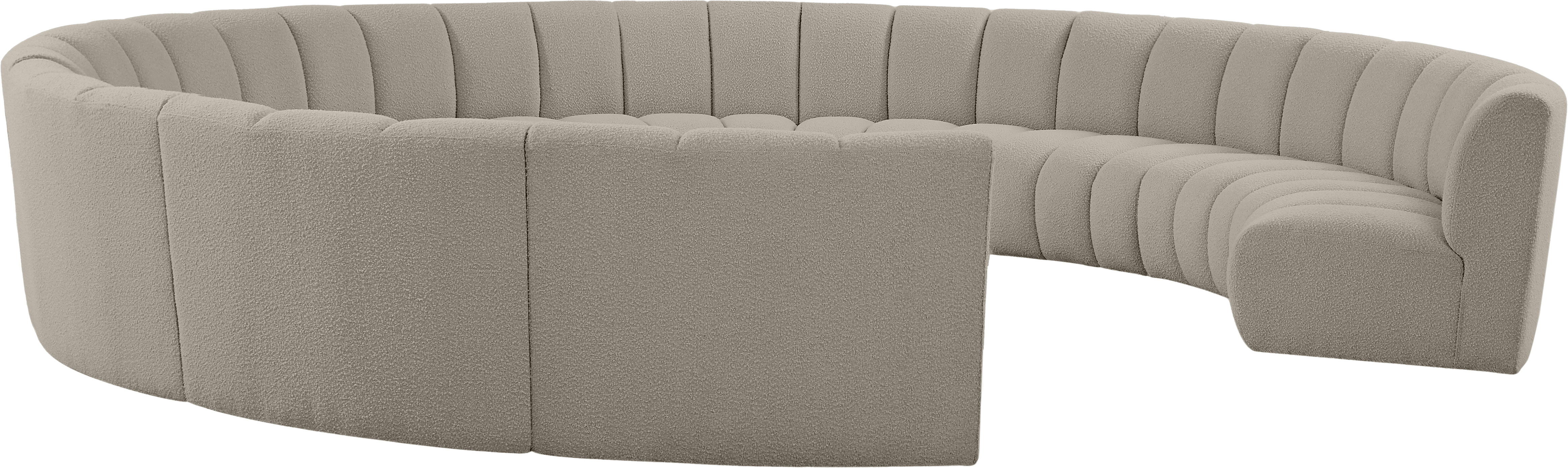 Infinity - 11 Piece Modular Sectional - Light Brown