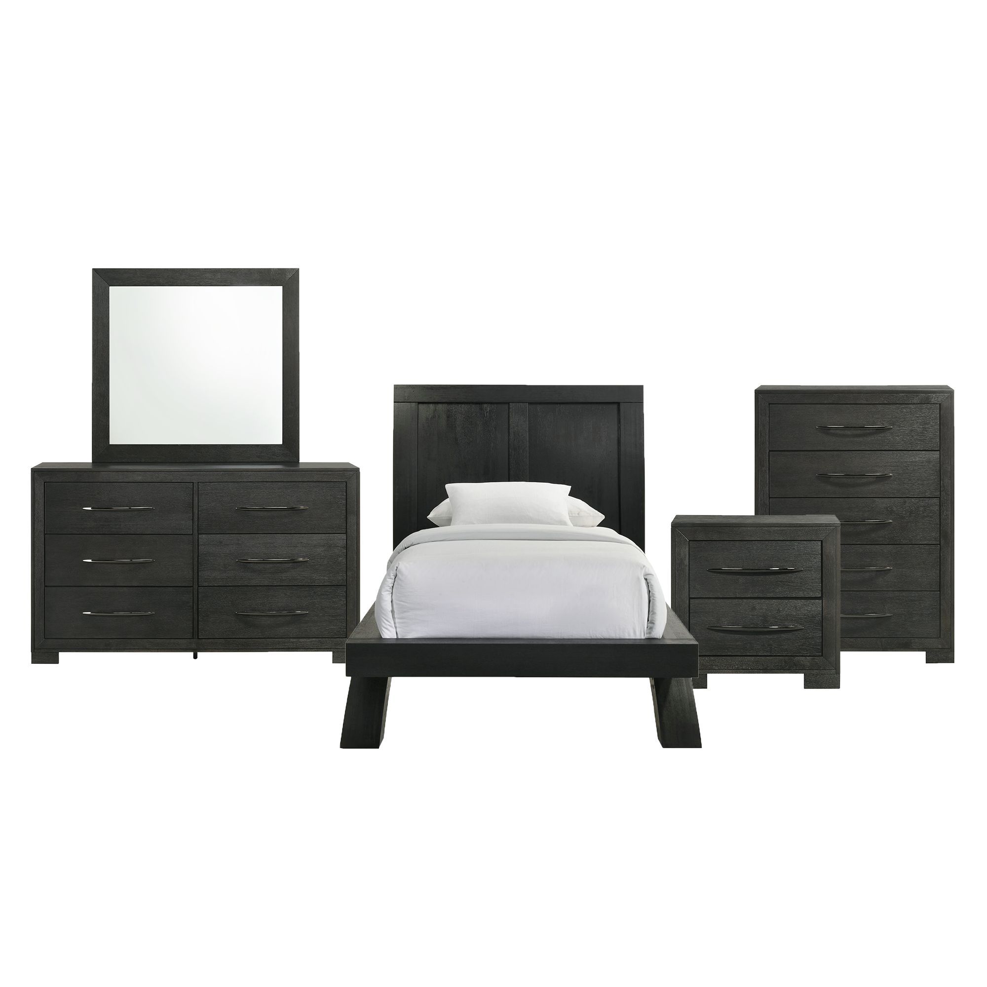Twin · 5 Pc · Bedroom Set