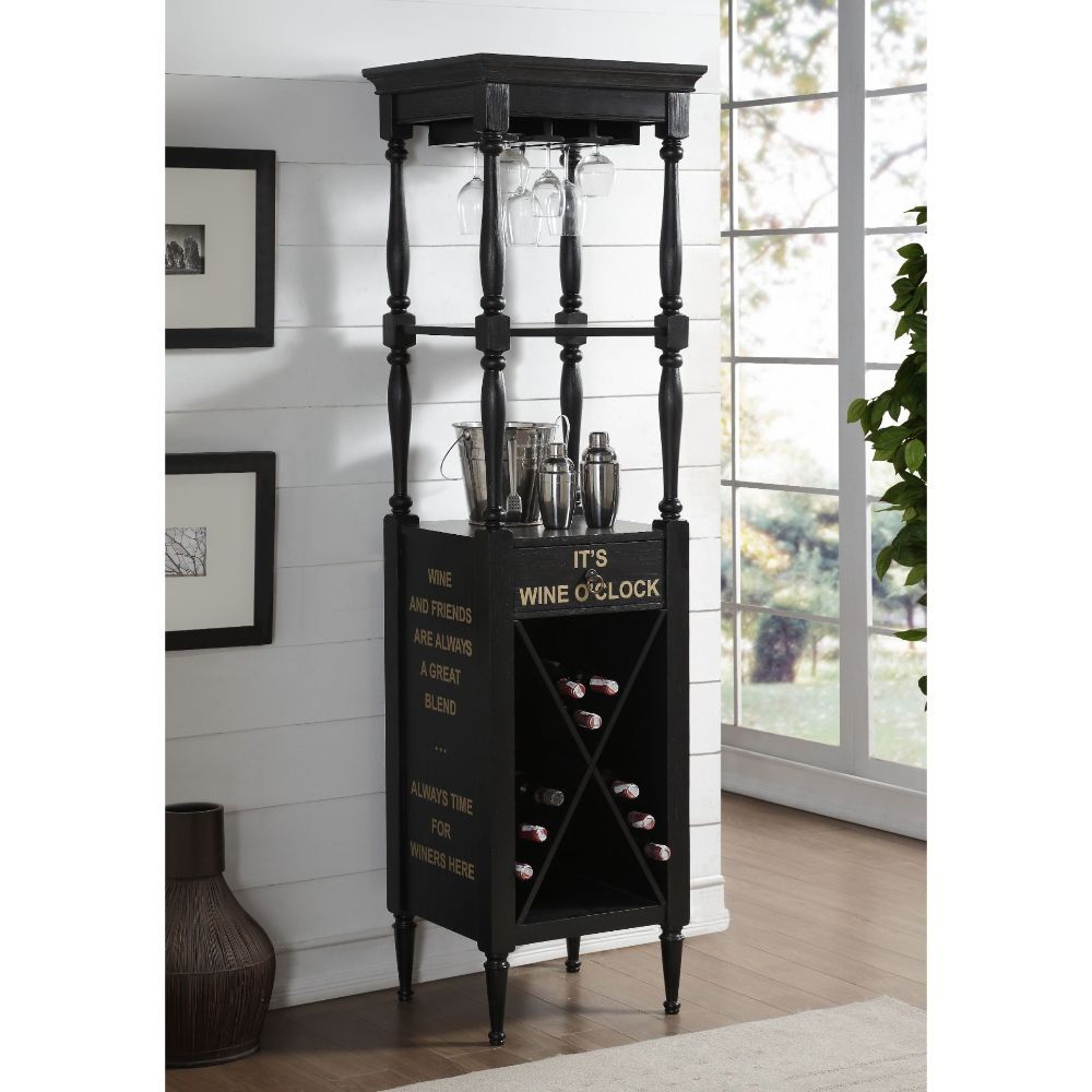 Anthony - Wine Cabinet - Black, black, view 6