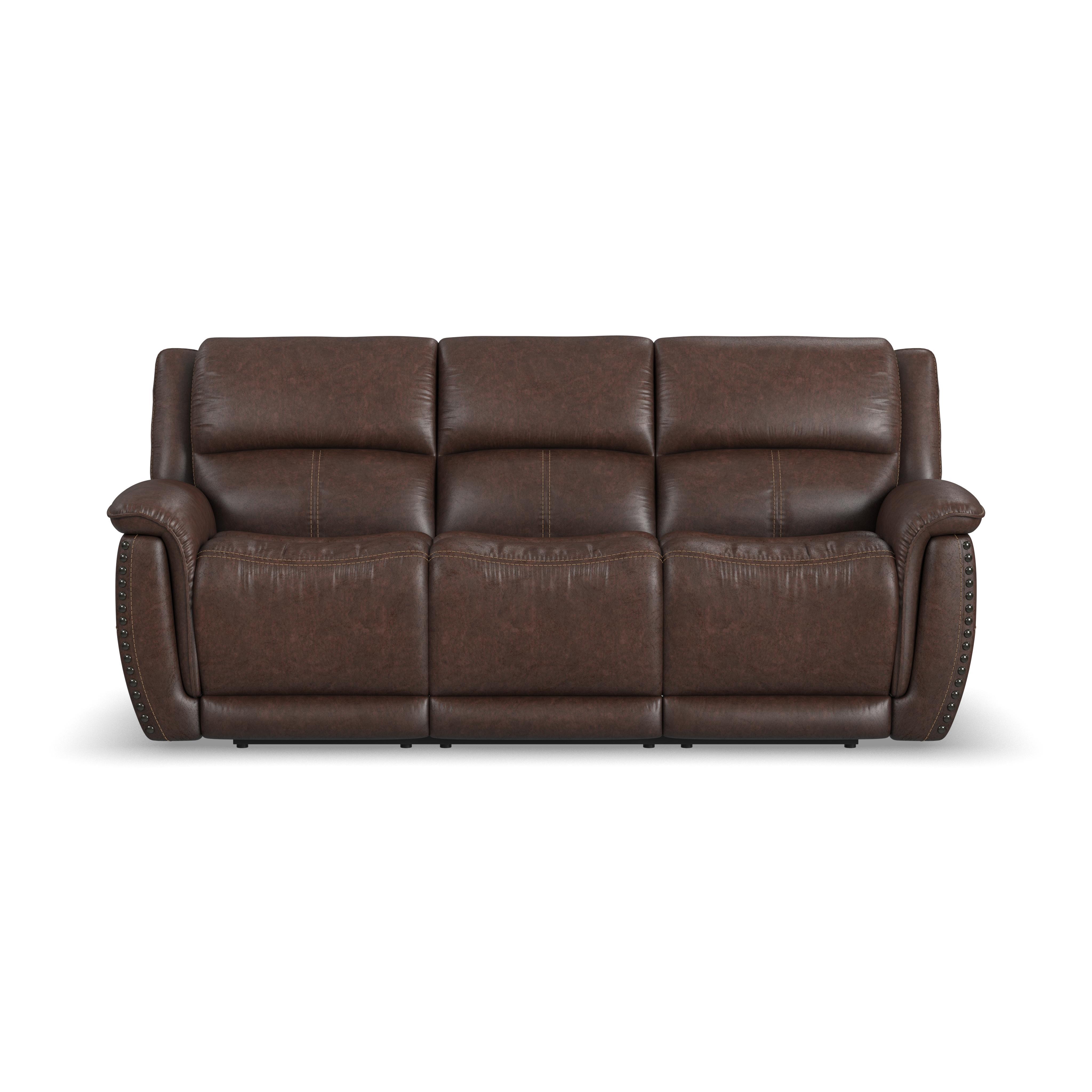 Beau - Power Reclining Sofa With Power Headrests - Sable, dark brown, view 2