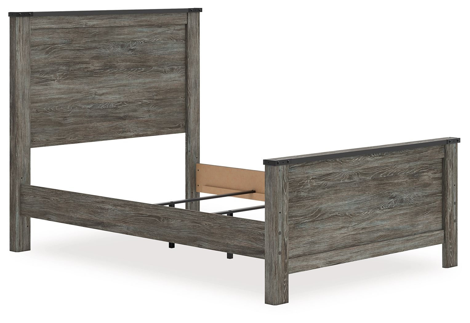Frandern - Full Panel Bed - Black / Gray