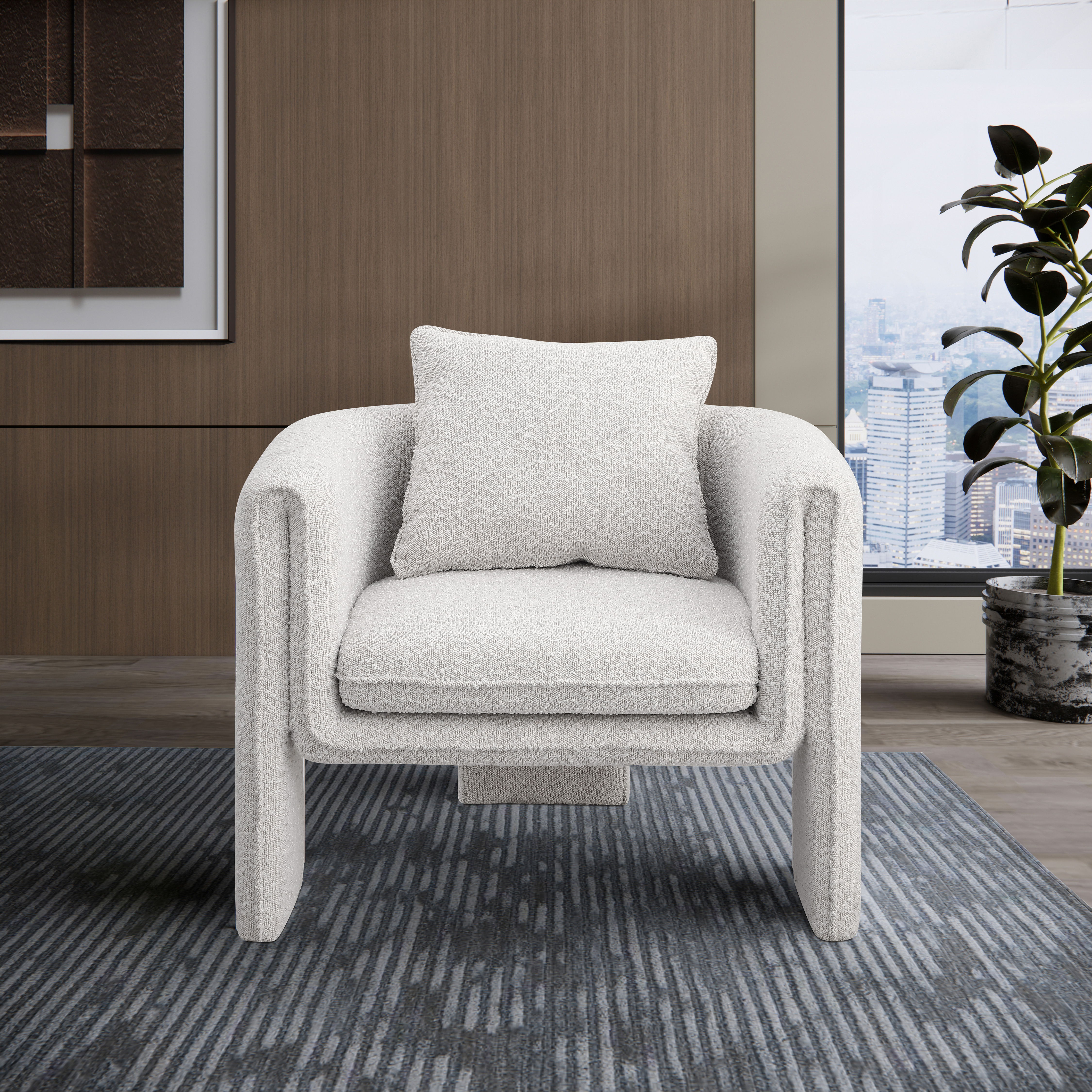 Stylus - Accent Chair - Cream