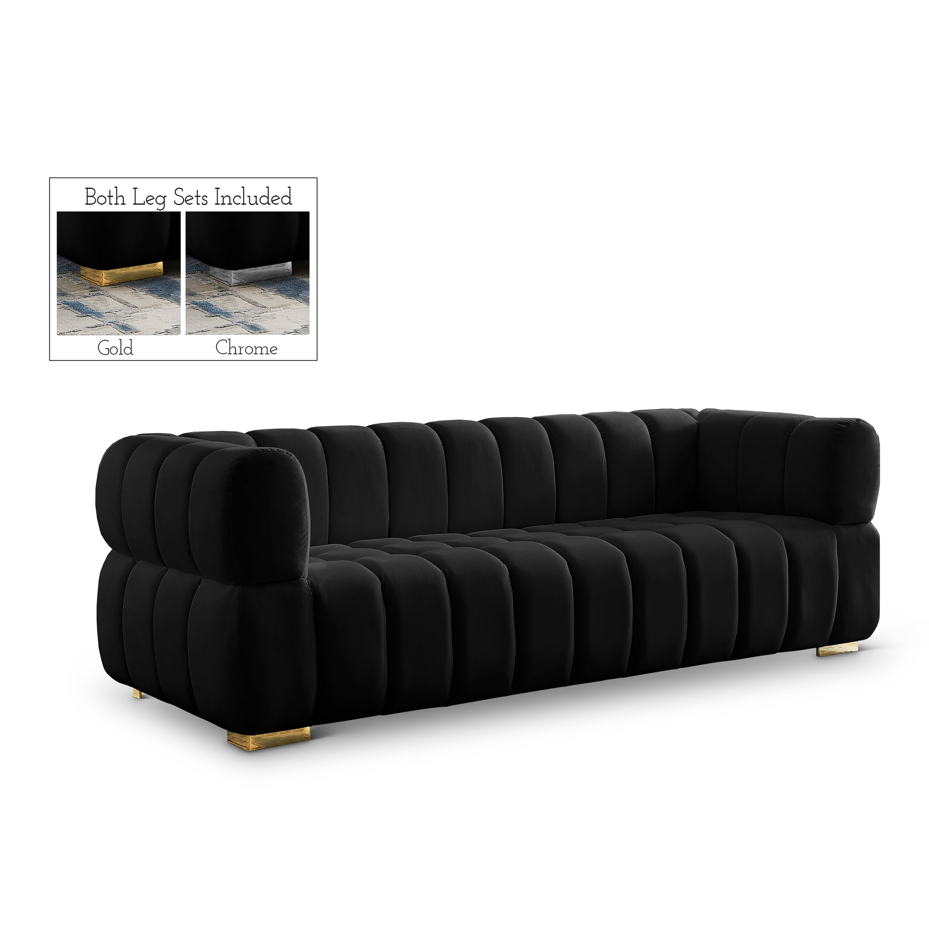 Gwen - Sofa - Black
