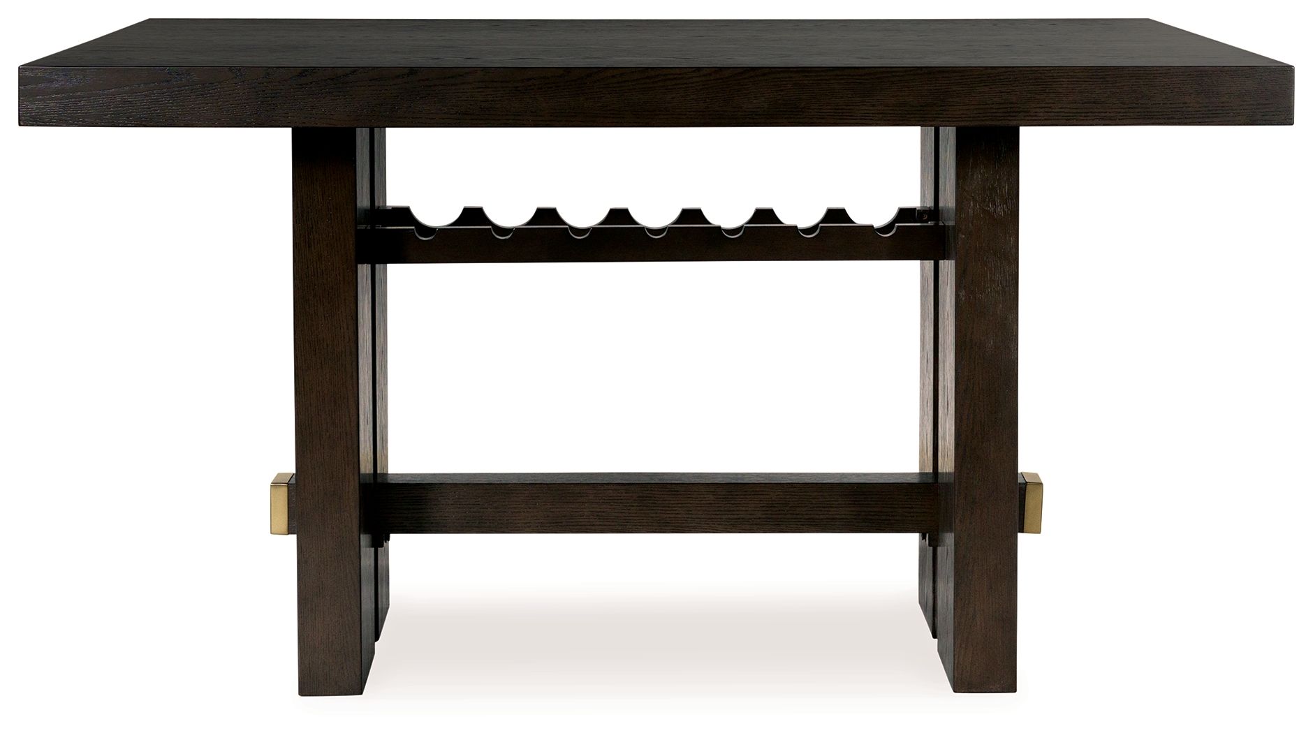 Ashley Furniture Burkhaus - 7 Pc. - Rectangular Counter Table, 6 Barstools - Dark Brown - Image 3