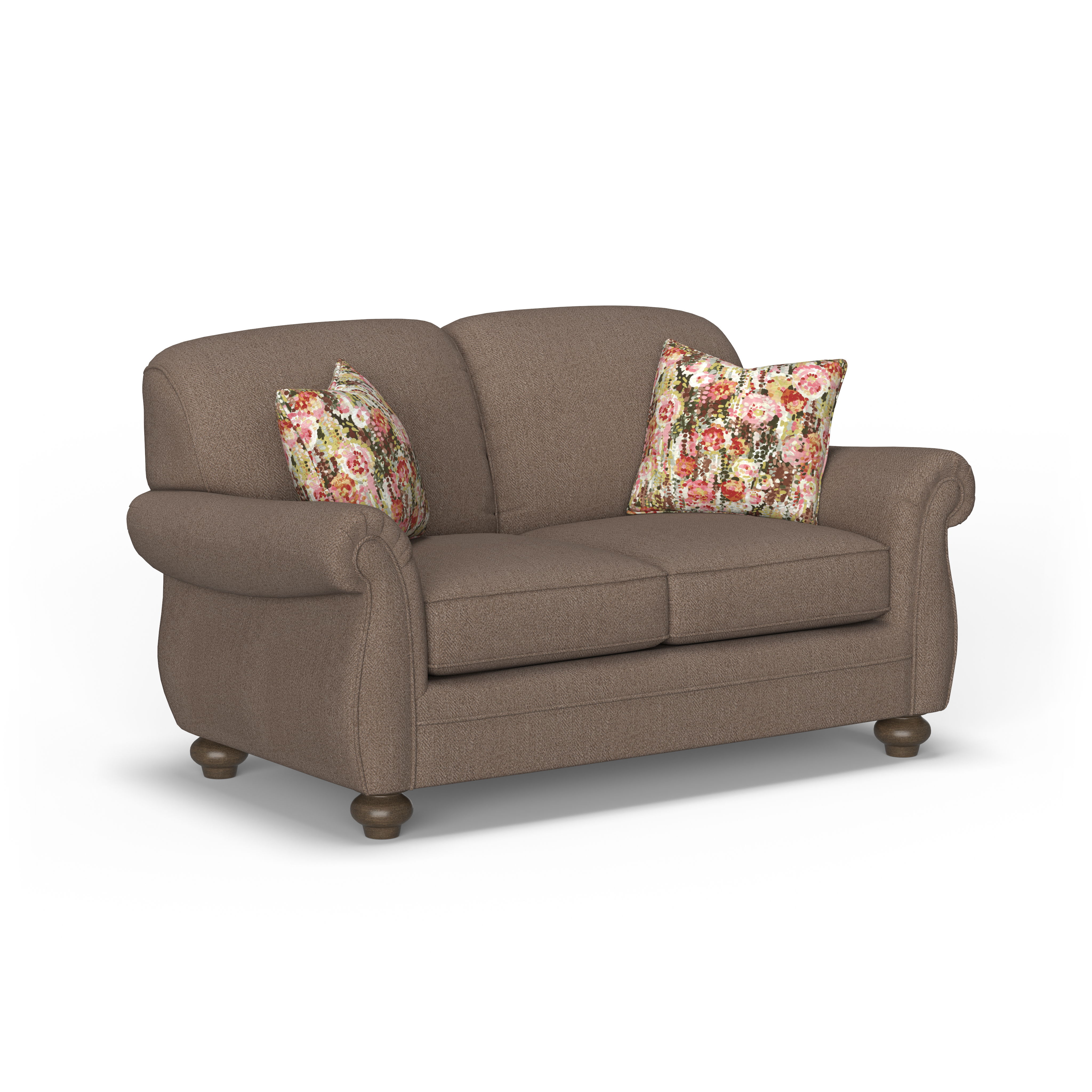 Winston - Fabric Loveseat, light gray, view 2
