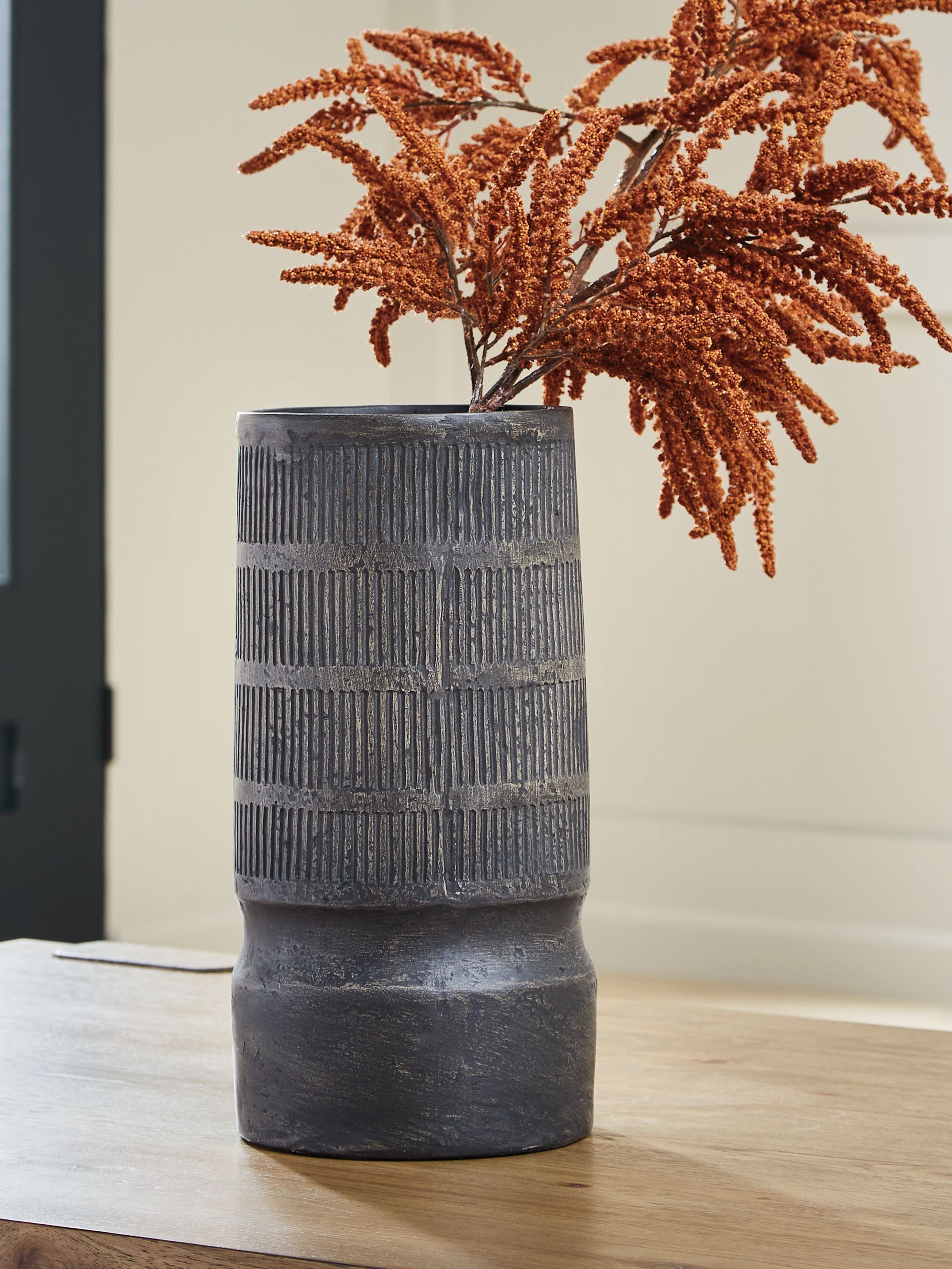 Beninworth - Vase - 16" - Antique Black
