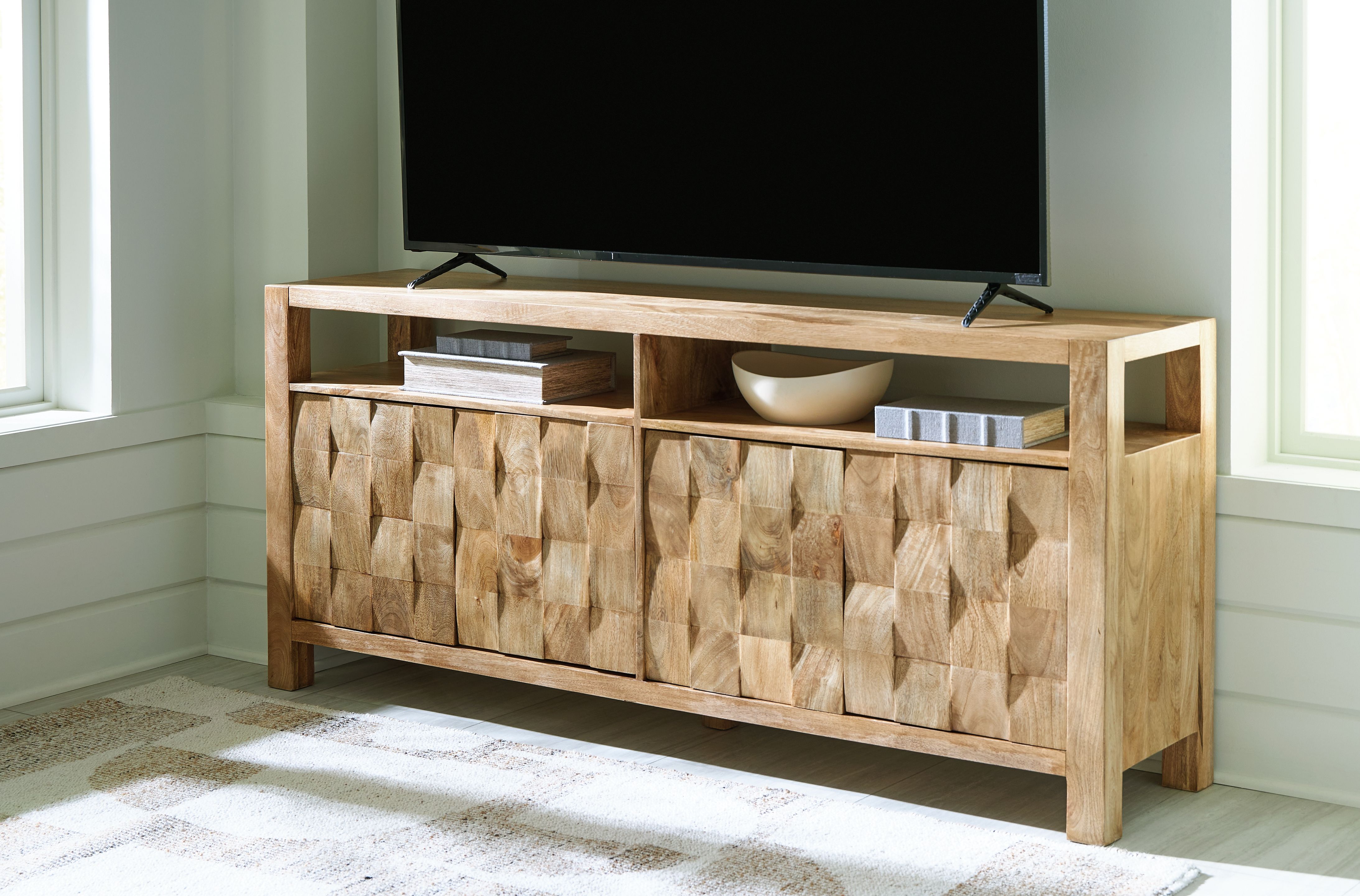 Ashley Furniture Hudwick - Accent Cabinet - Natural Brown - Image 6