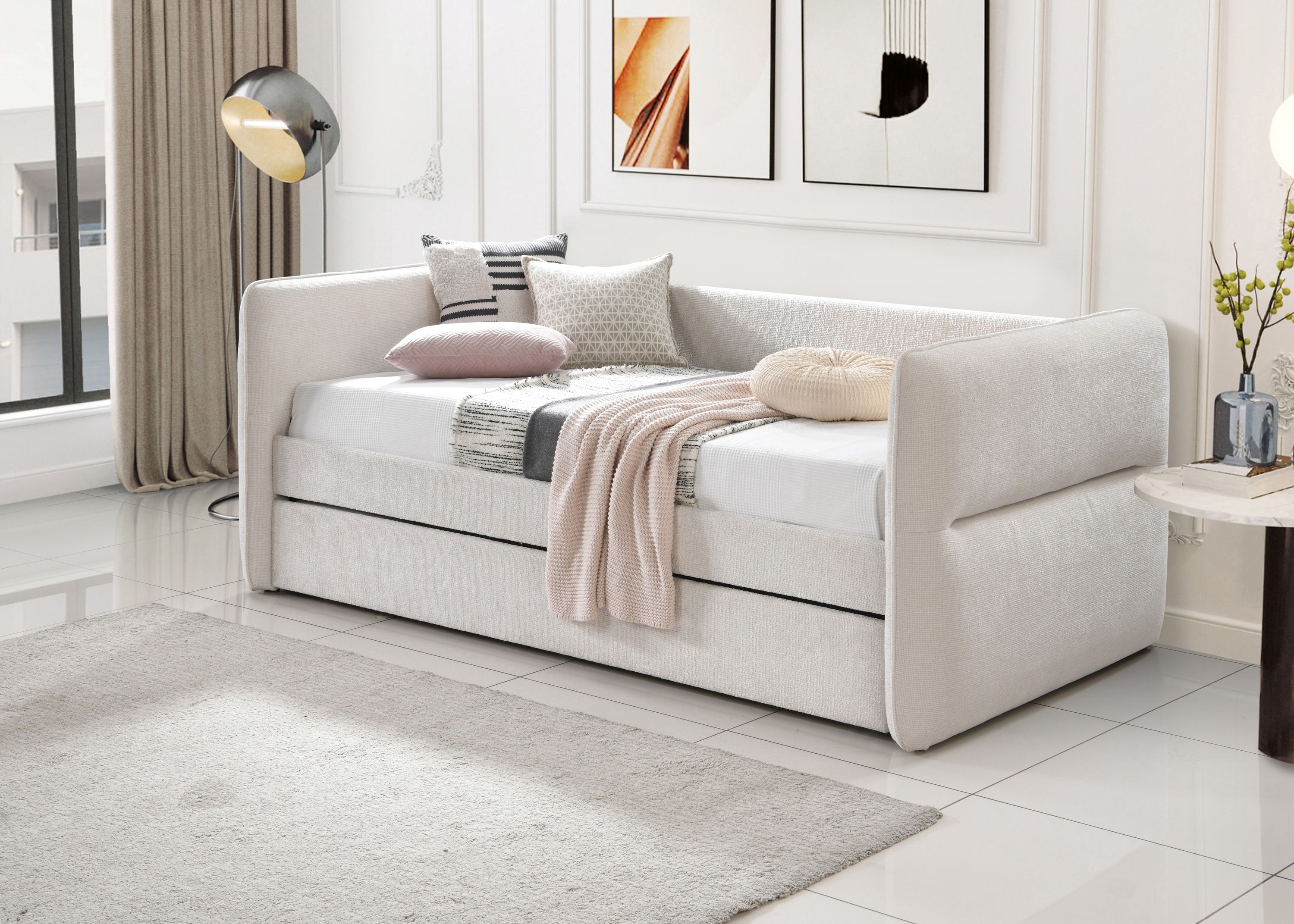 Philipa - Daybed Arm - Oatmeal Tweed Image