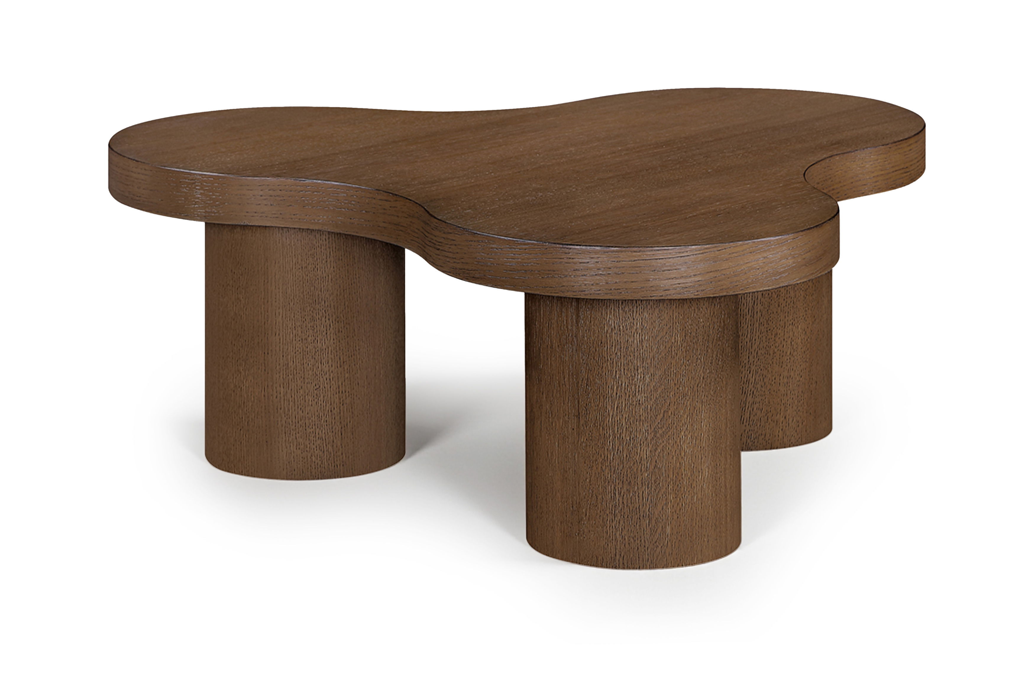 Oak Veneer And Solid Wood Coffee Table