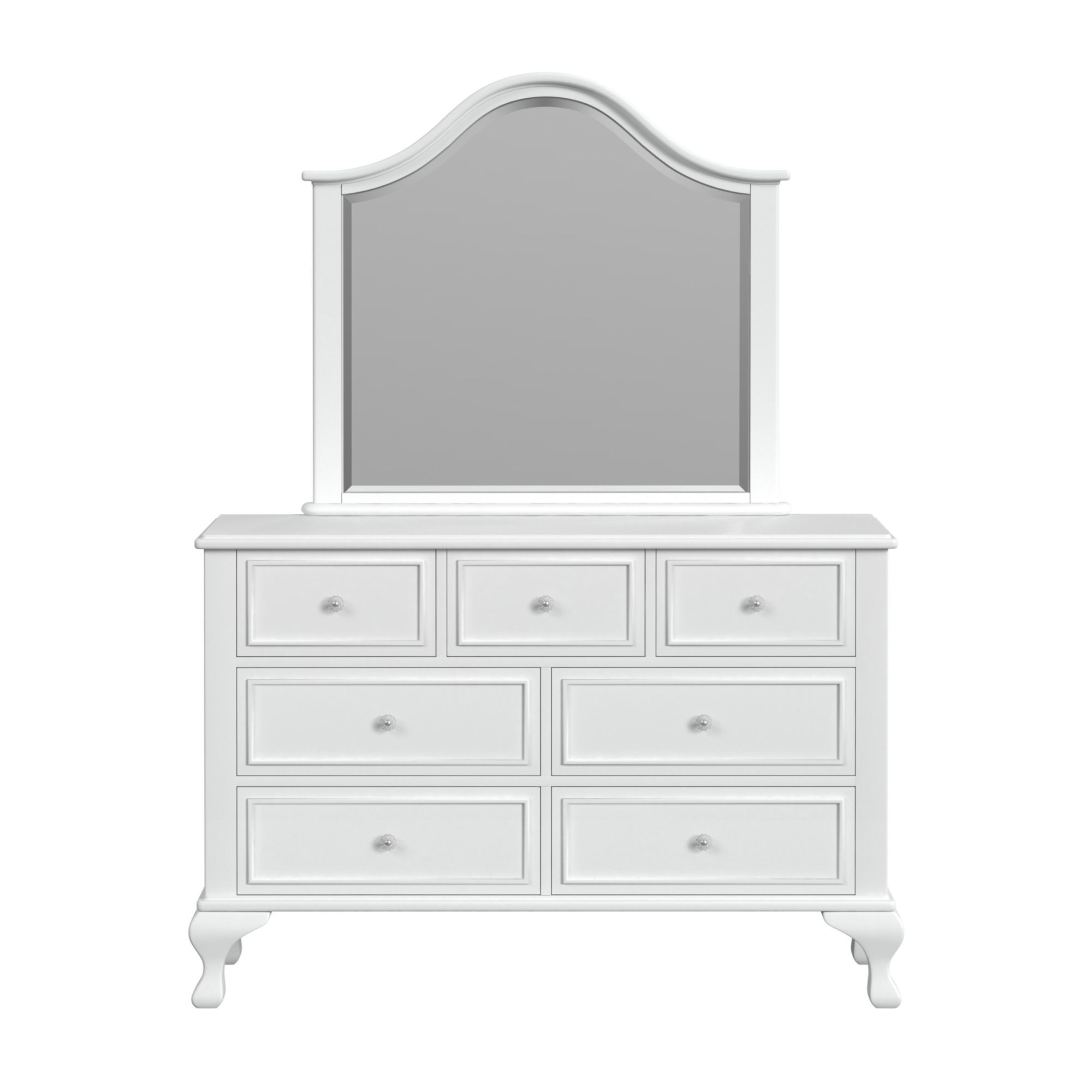 Jesse - Dresser & Mirror Set - White