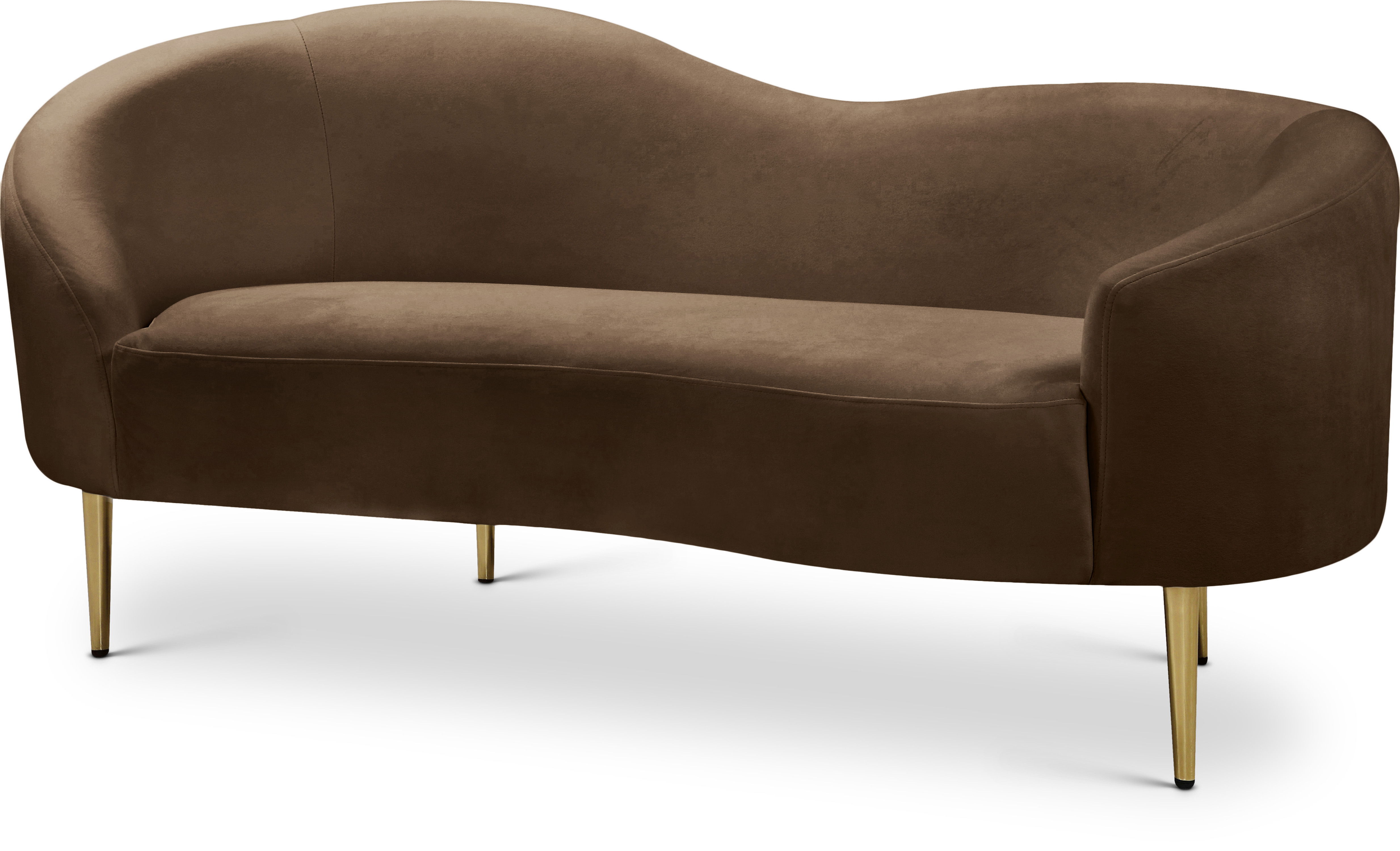 Ritz - Loveseat - Brown