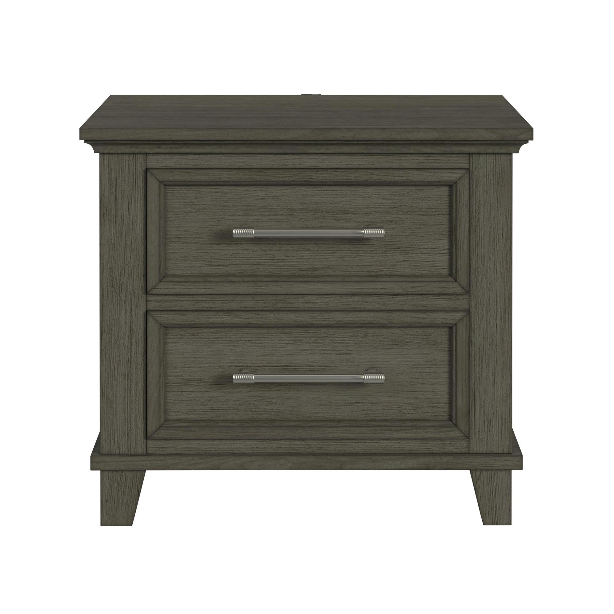 Canterbury - 2-Drawer Nightstand With USB - Gray