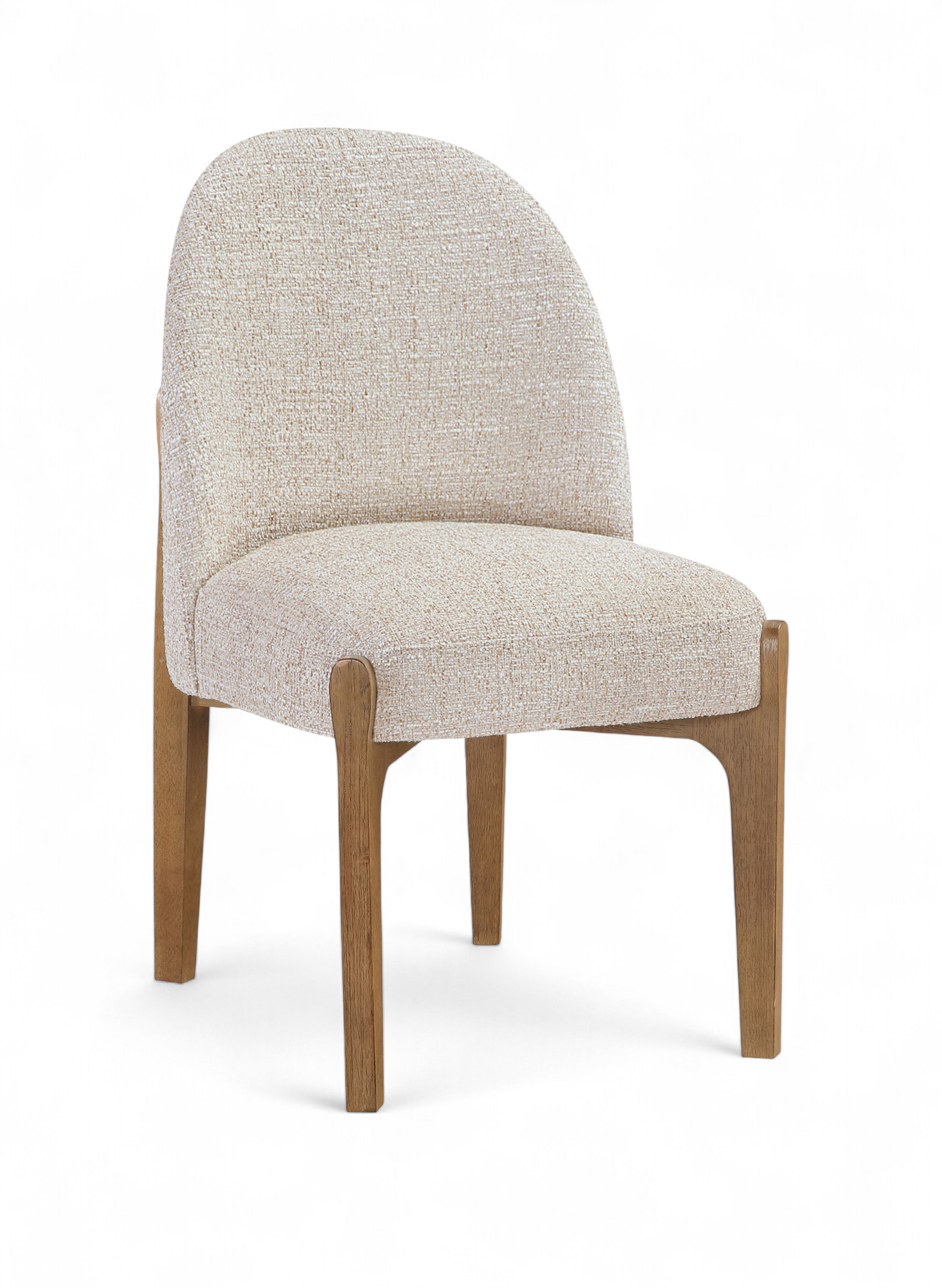 Torino - Fabric Upholstered Dining Chair (Set of 2) - Beige / Brown
