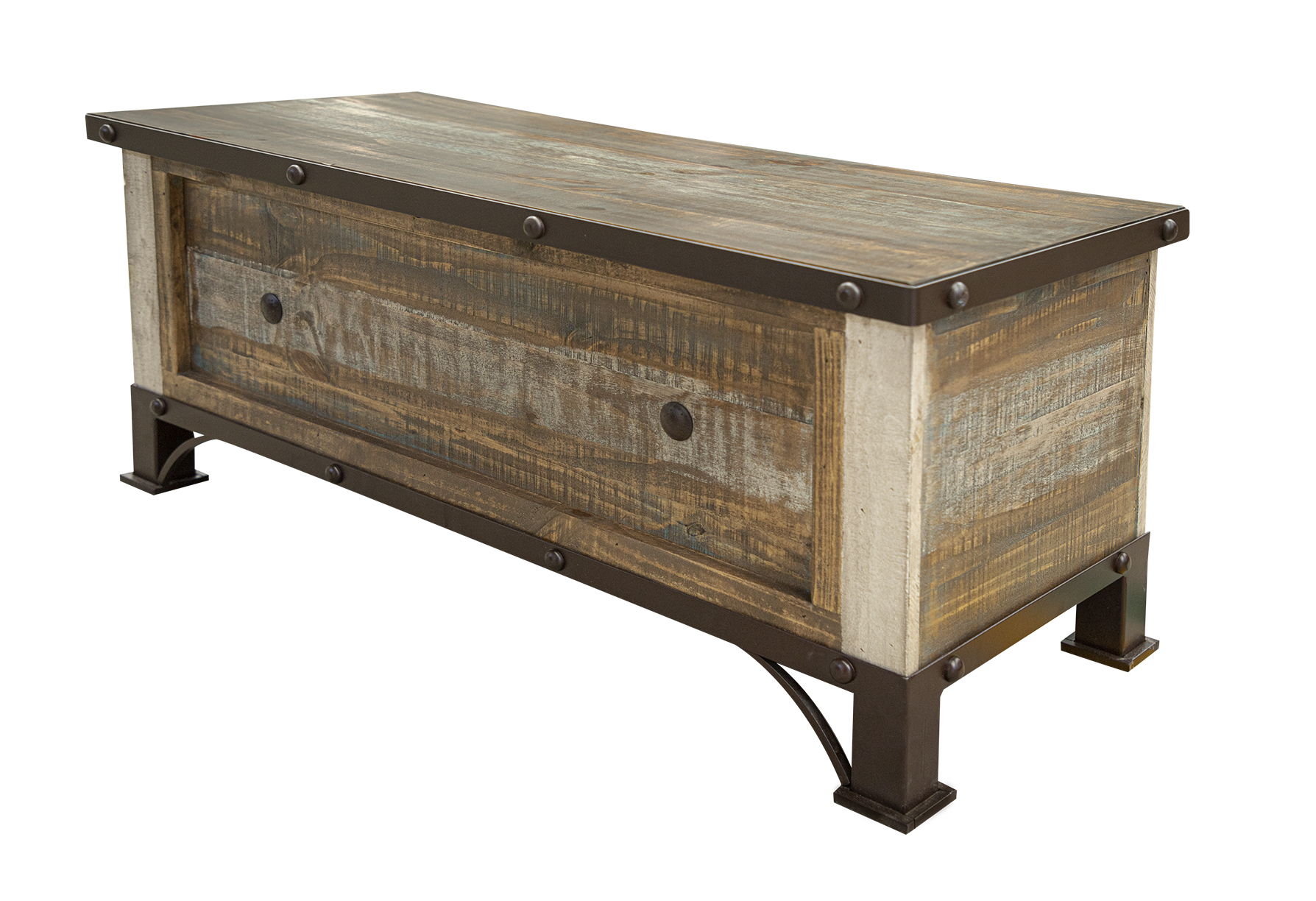 International Furniture Direct Antique - Trunk - Multicolor