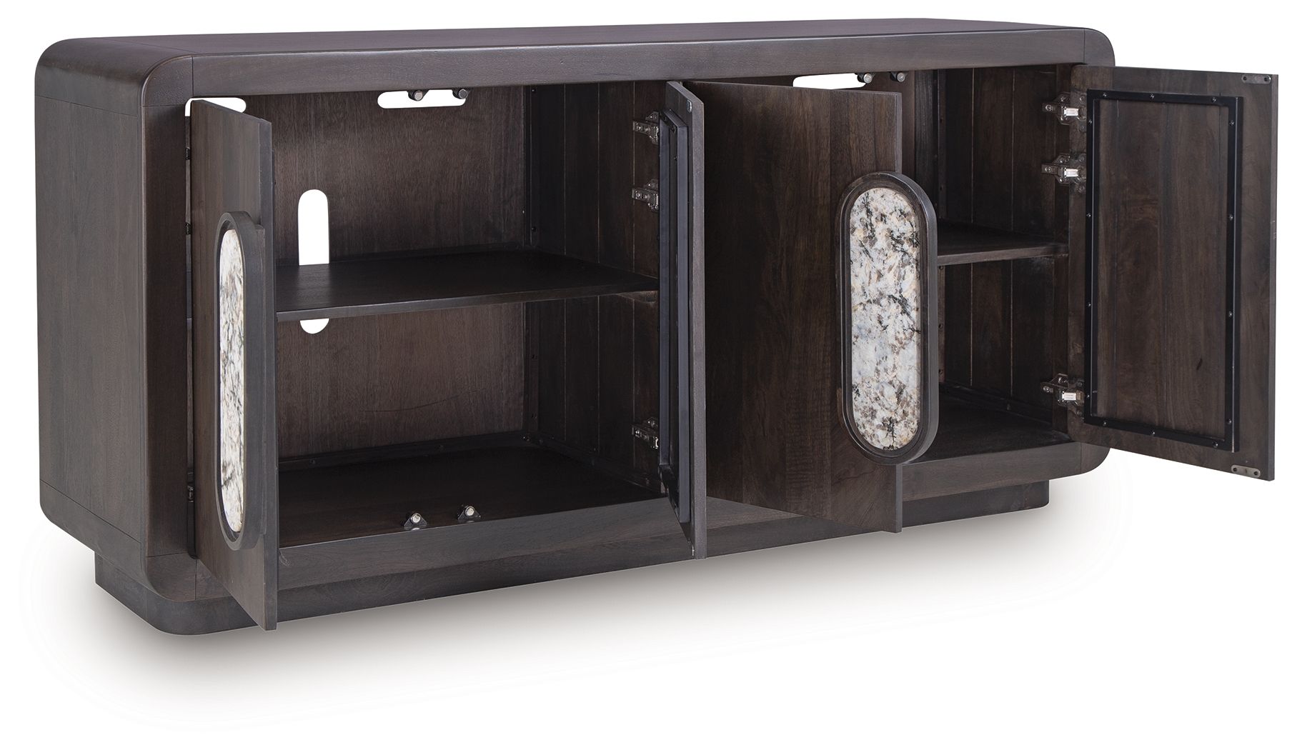 Ashley Furniture Elliston - Accent Cabinet - Espresso Brown - Image 3