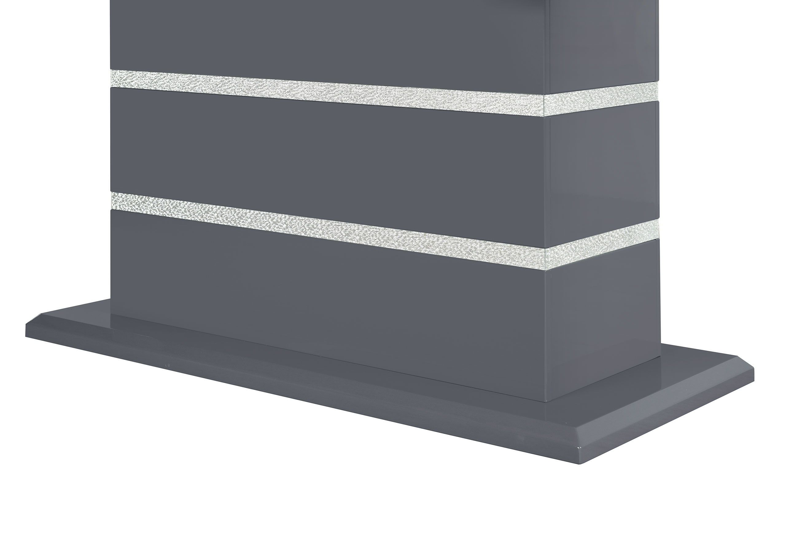 Monaco - End Table Top And Base - Dark Gray