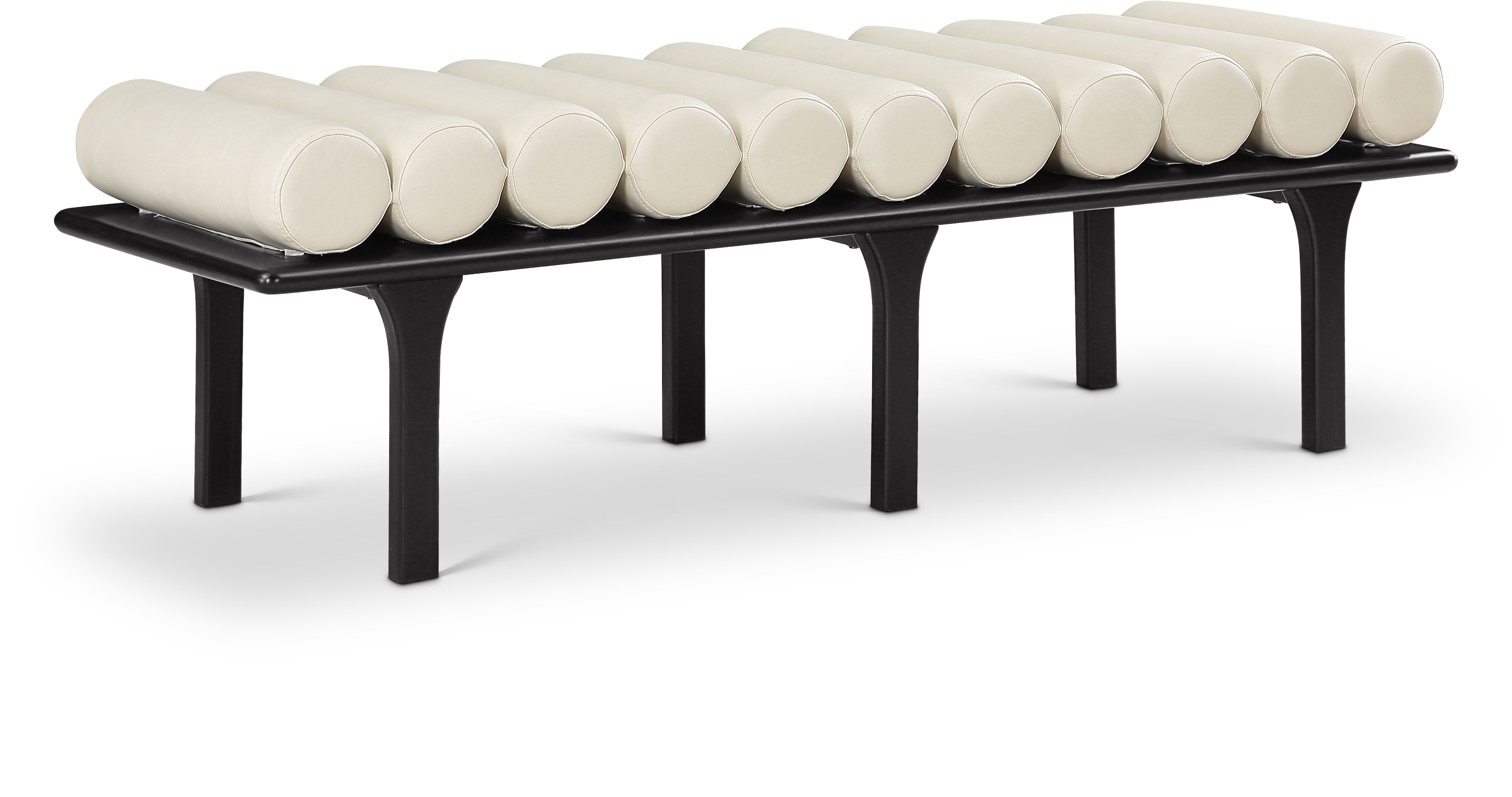 Landon - Bench With Black Base - Cream