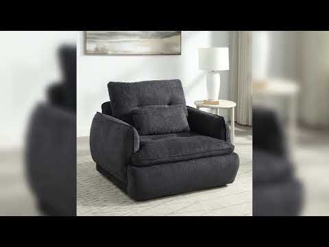 Jonina - Sectional Sofa With 4 Pillows - Beige Chenille, beige, view 7