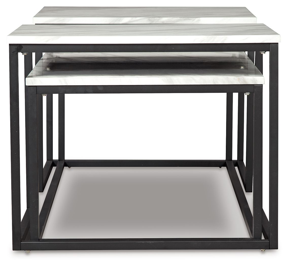 Ashley Furniture Donnesta - Occasional Table Set (Set of 3) - Gray / Black - Image 5