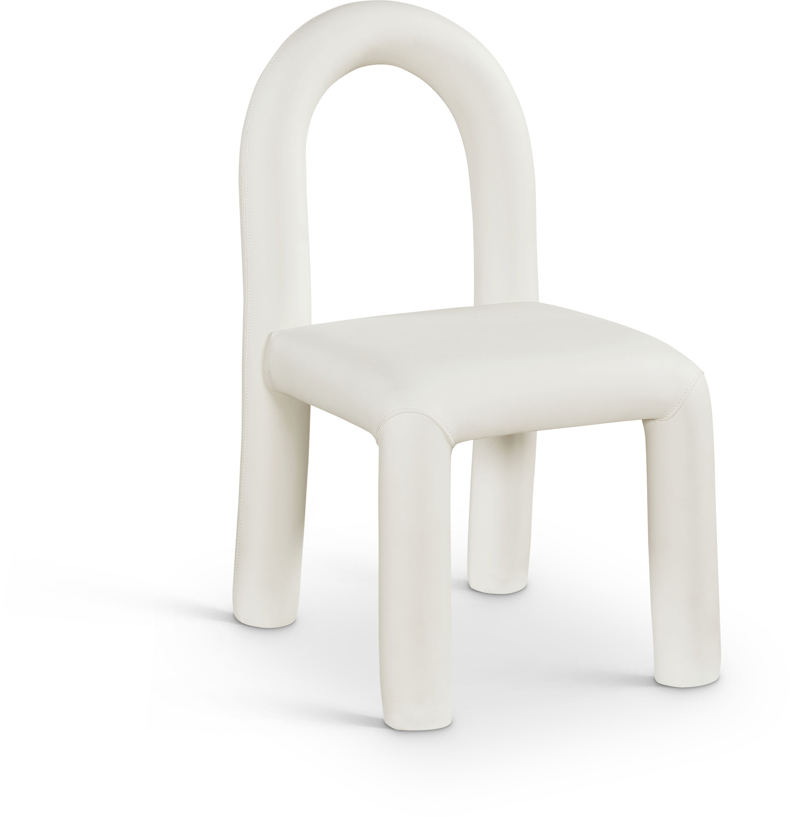 Amari - Faux Leather Dining Chair (Set of 2) - Cream