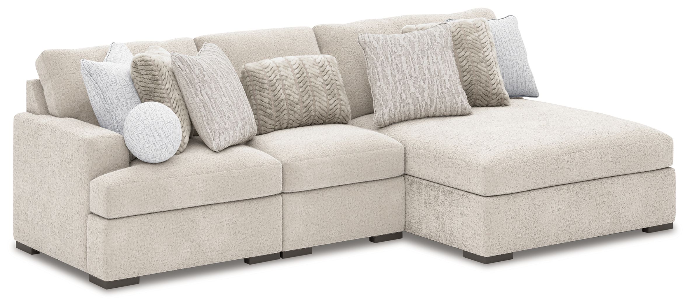 3 Pc · Sectional With Armless Chaise And LAF Corner Chair