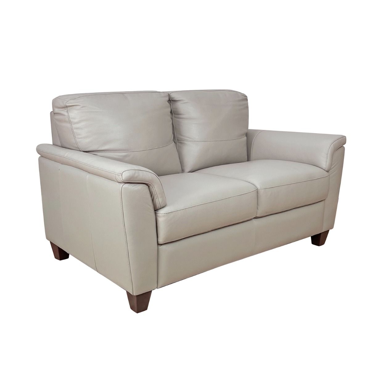 Pacific Palisades - Loveseat - Beige Leather, beige