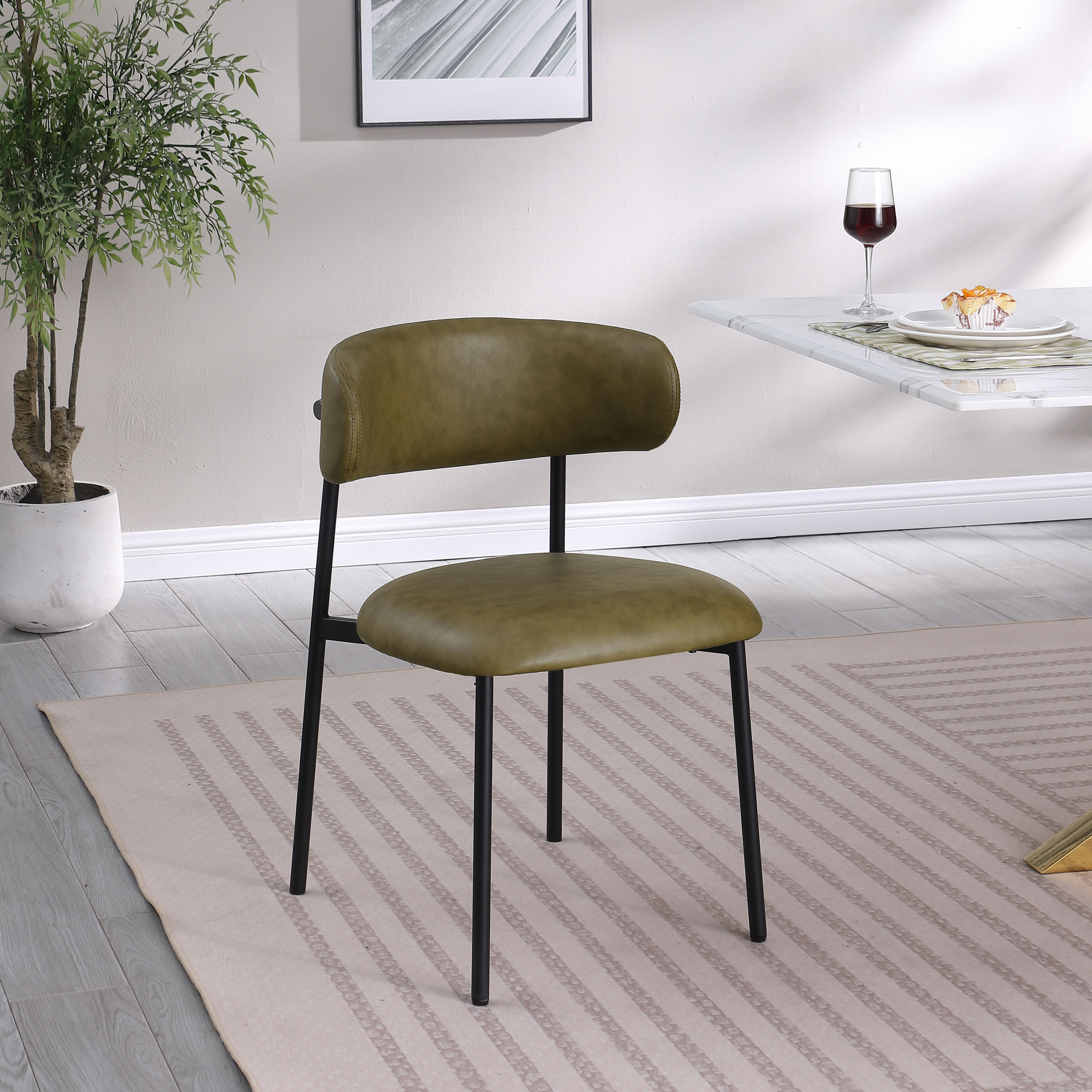 Lupita - Dining Chair (Set of 2) - Olive