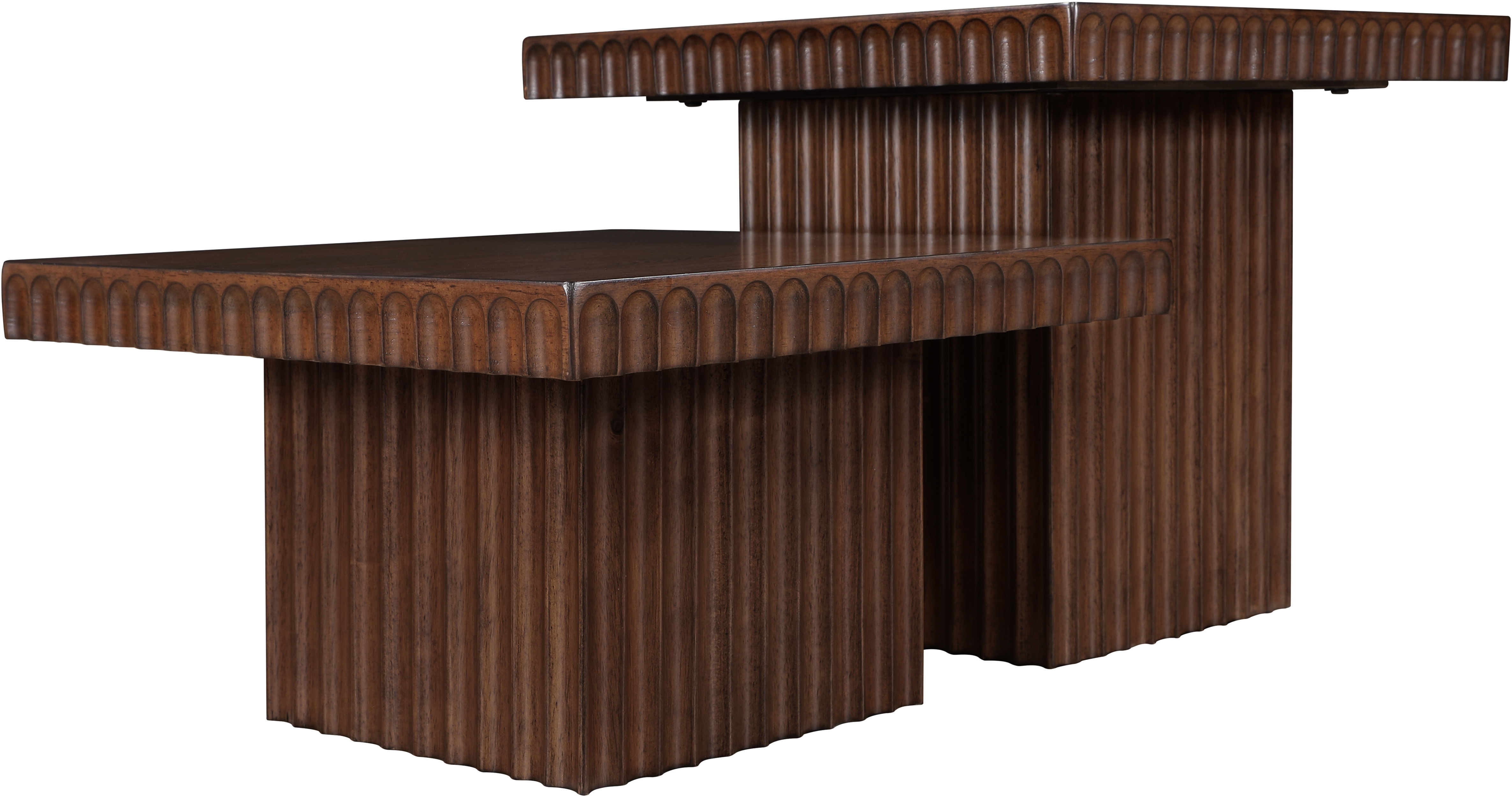 Spencer - Oak Veneer 2 Piece Coffee Table - Brown